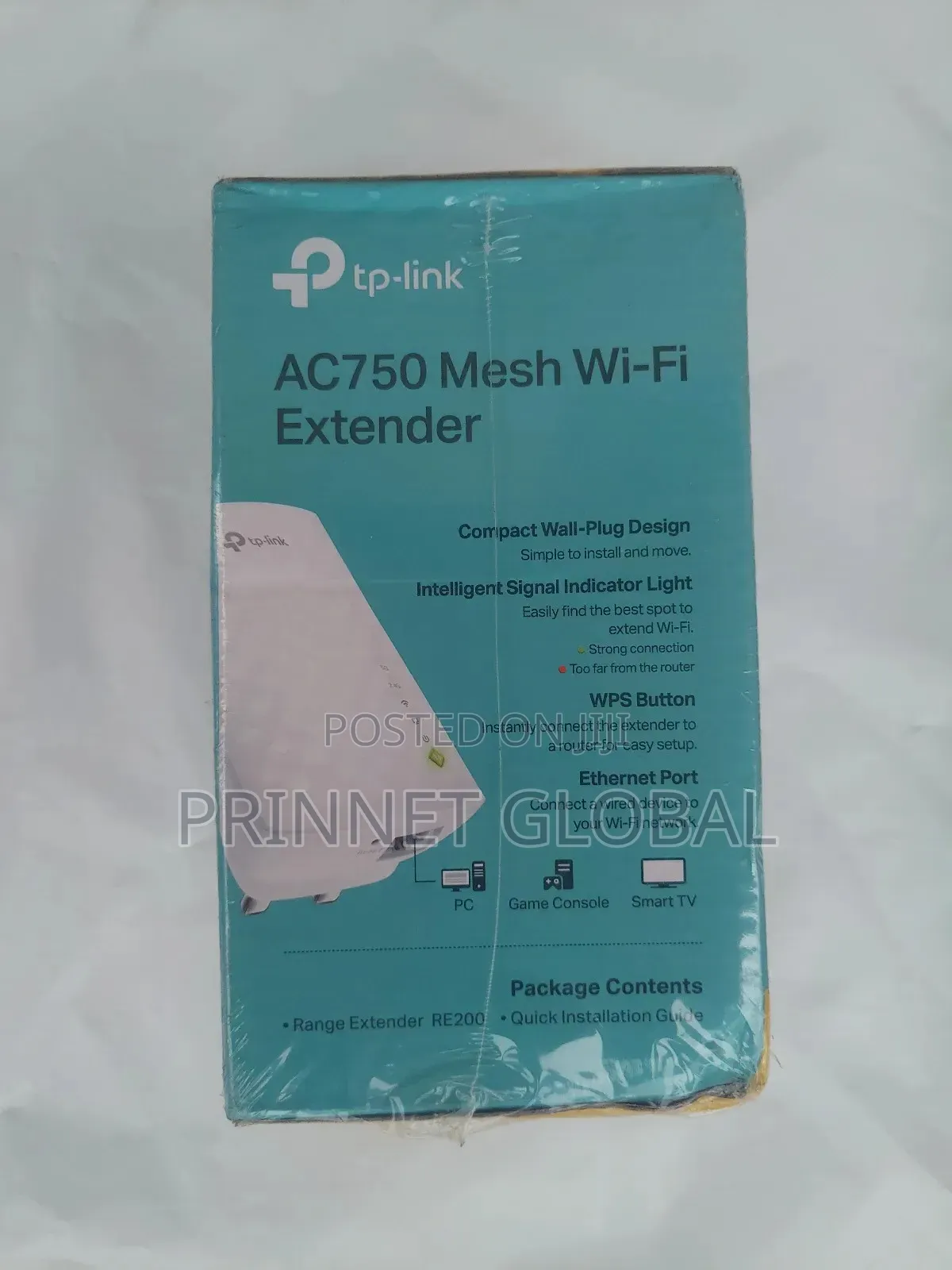 Tp-Link Mesh Wifi Extender Ac750 Dual Band Re200