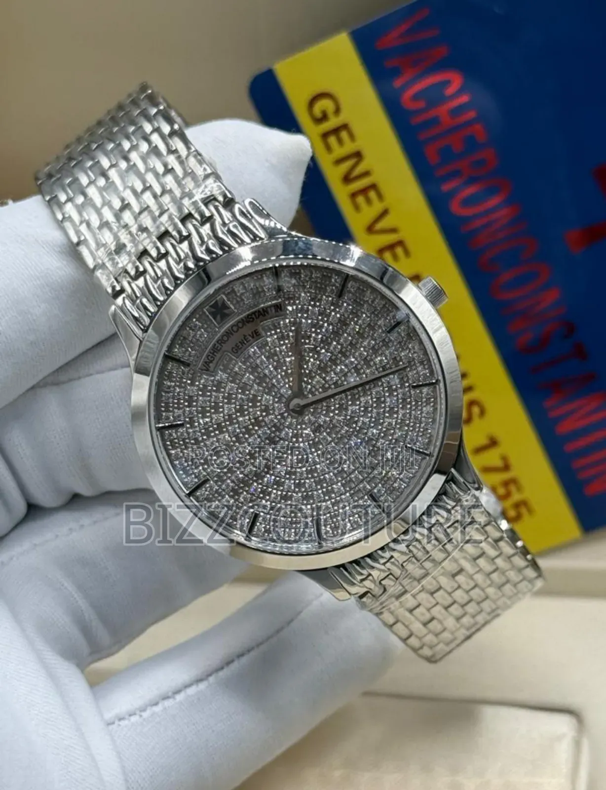Original Vacheron Constantin Silver Stainless Steel Quartz Watch