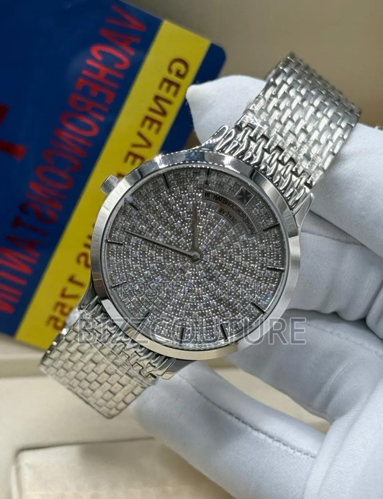 Original Vacheron Constantin Silver Stainless Steel Quartz Watch