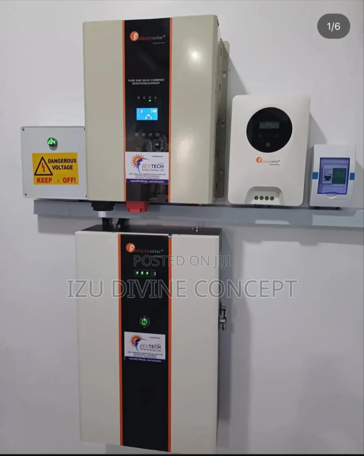 7.5kva Inverter Setup and 10kwh Lithium Battery Backup