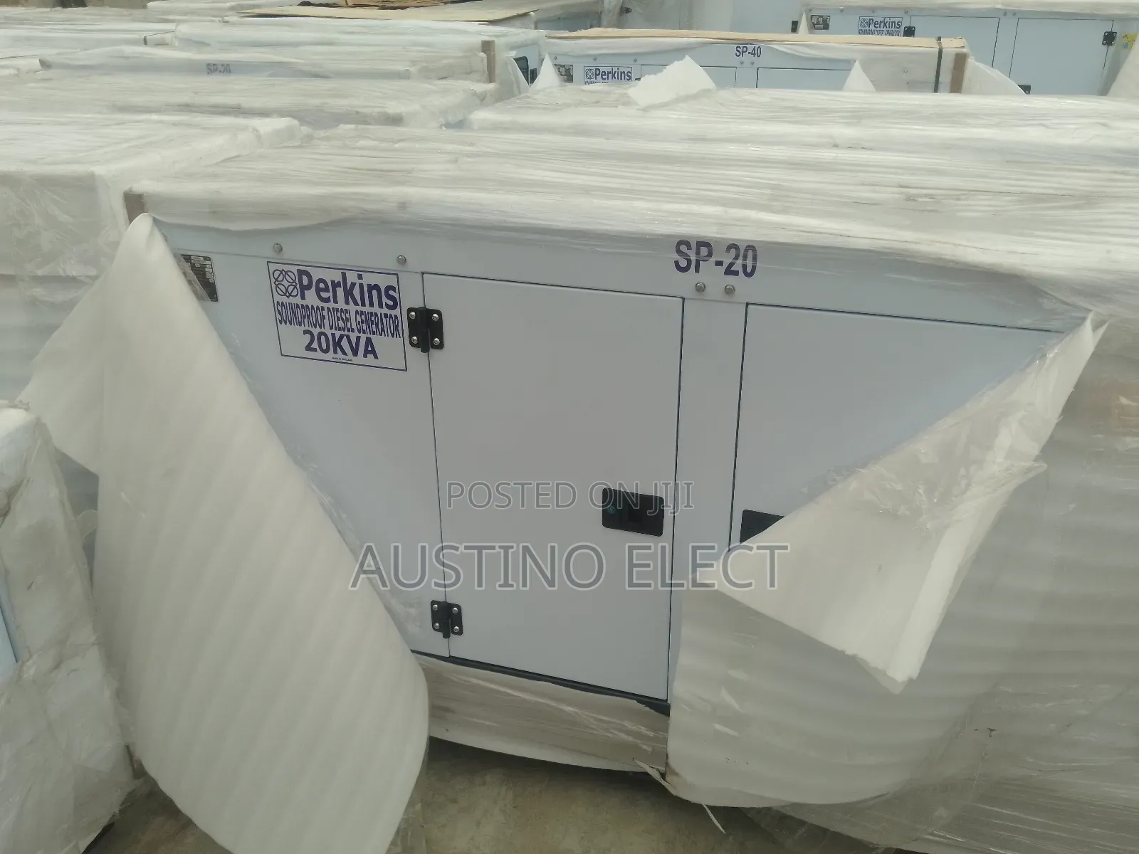 Perkins 20kva Soundproof Generator, 2years Warranty