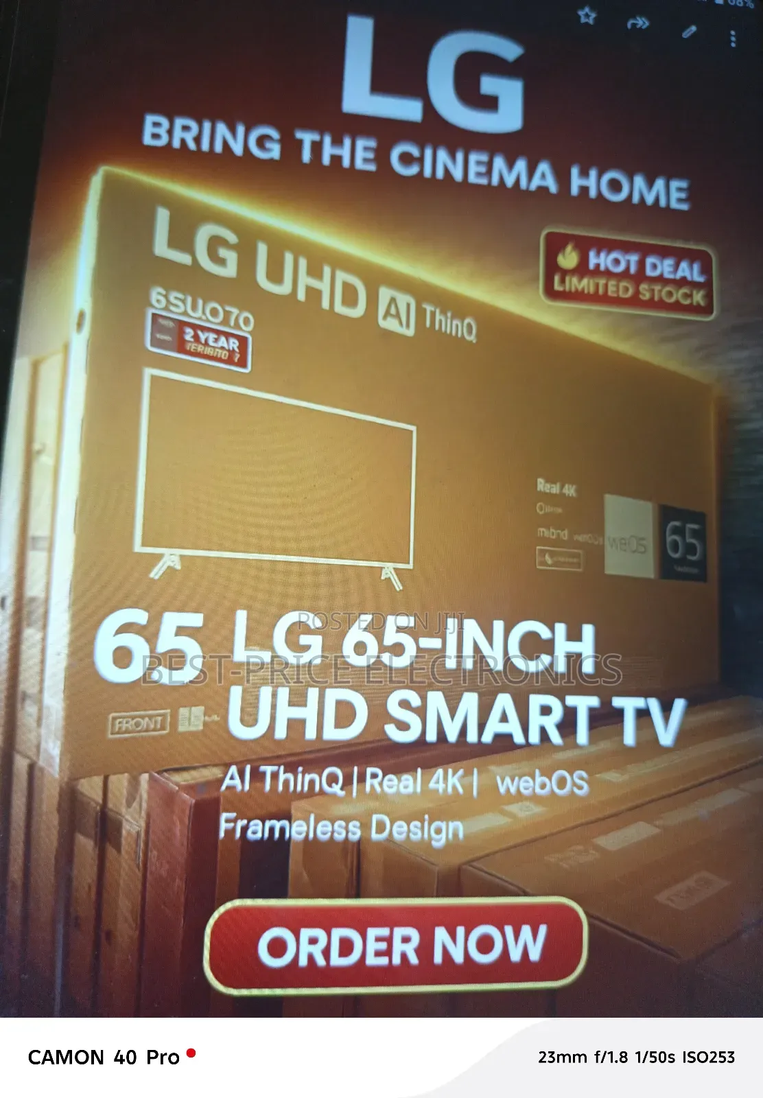 65 Inches Smart Tv