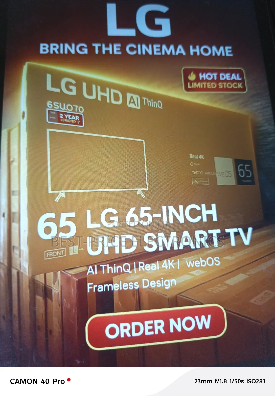 65 Inches Smart Tv