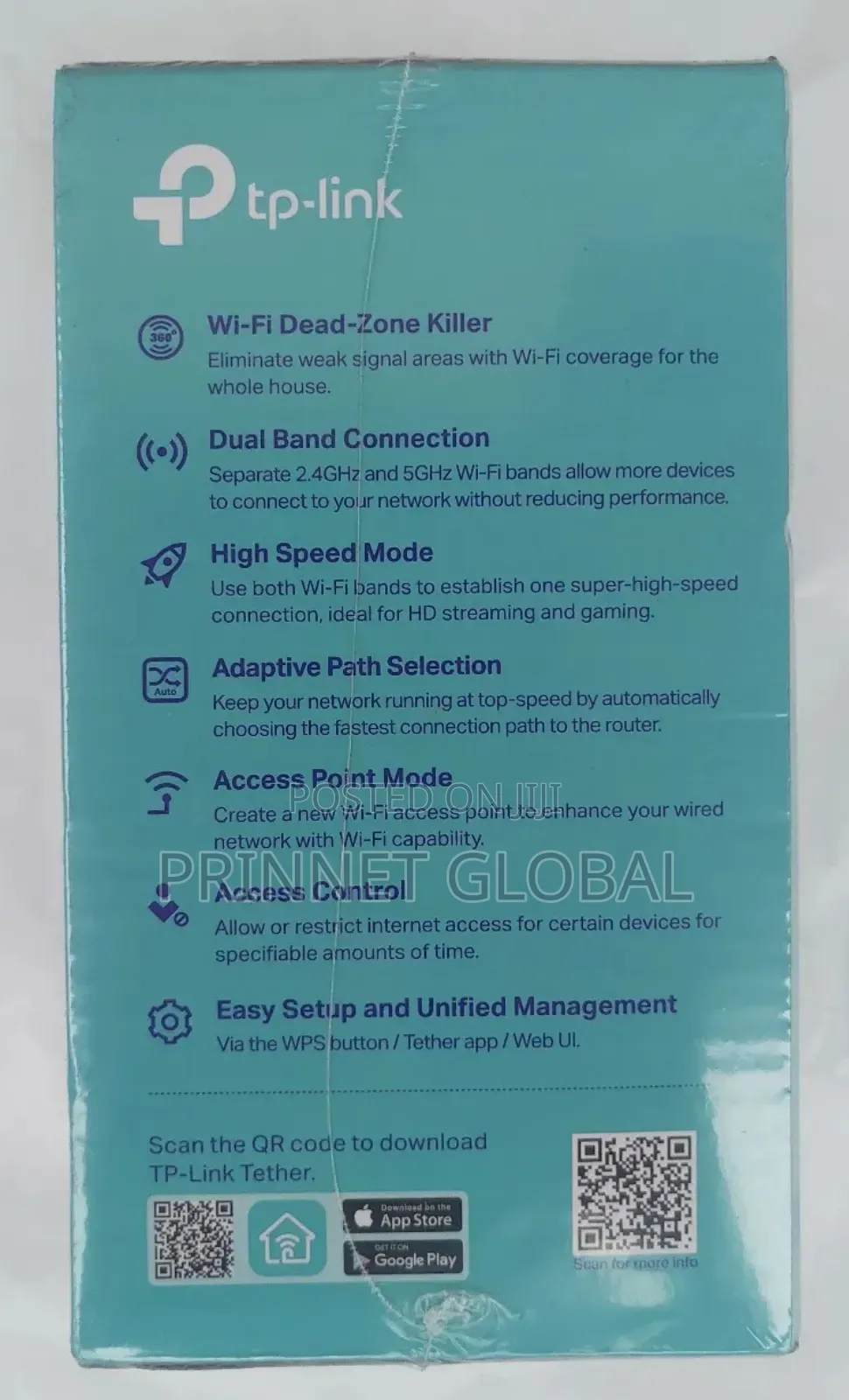 Tp-Link Mesh Wifi Extender Ac1200 Dual Band Re315