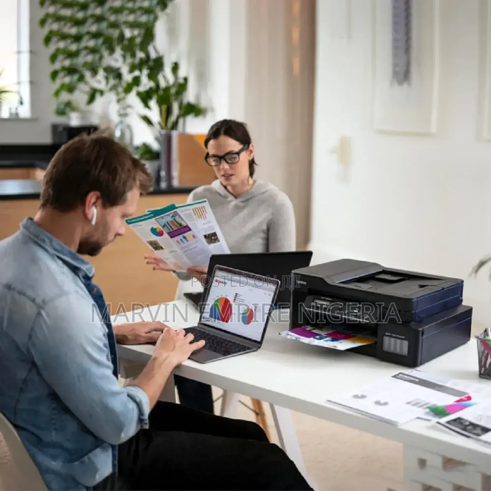 Brother Ink Tank Dcp-t820dw Wifi Color Multifunction Printer Scan Copy