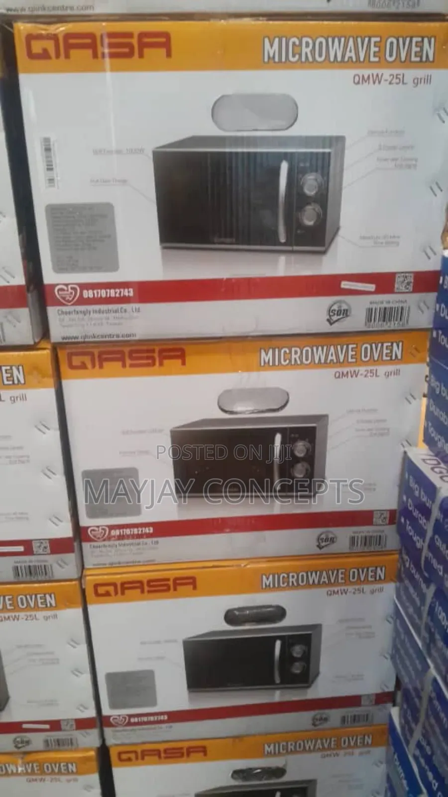 25litres Qasa Microwave Oven With Grill,Defrost and 5-Level Options