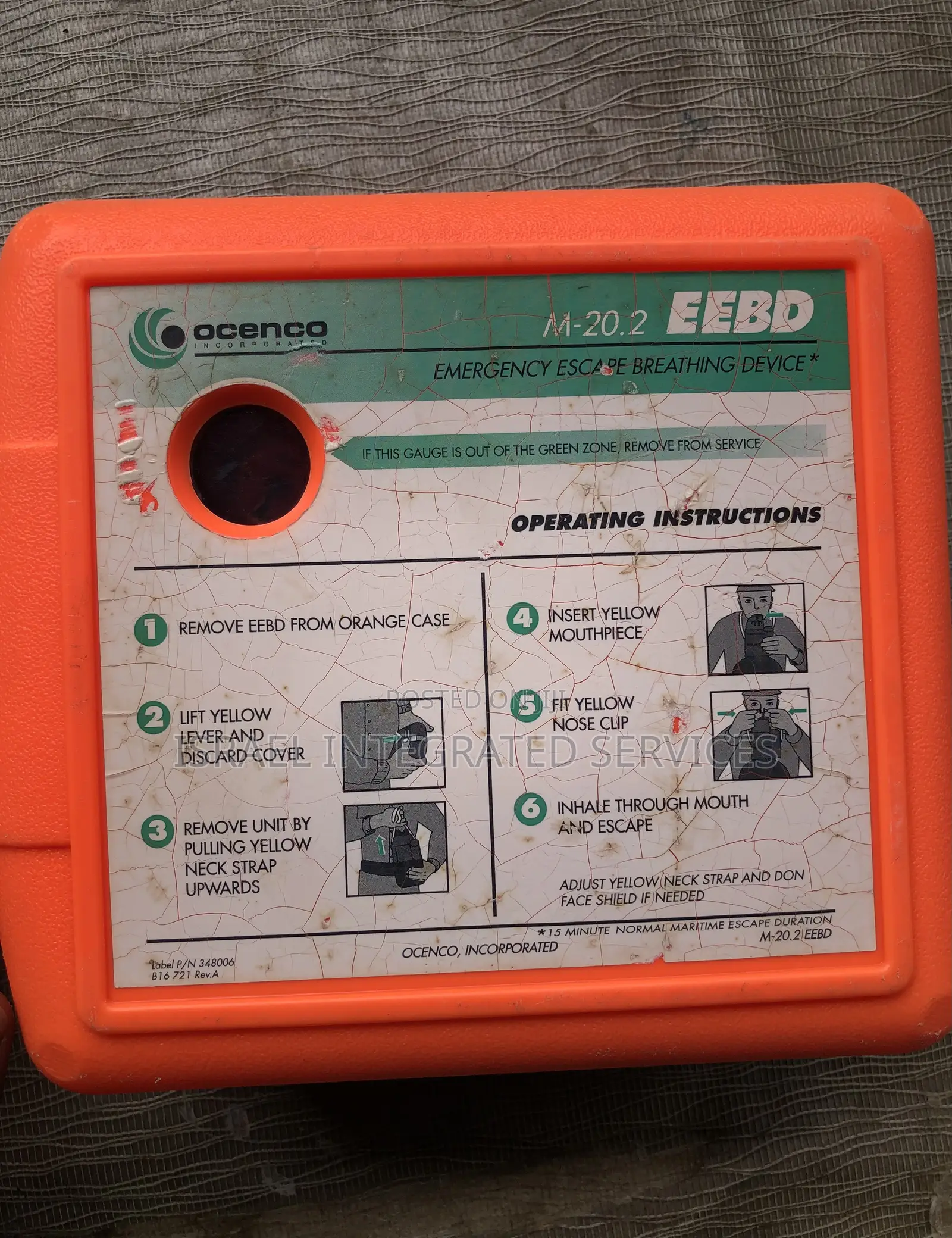 Emergency Escape Breathing Device Ocenco M-20.2 Eebd