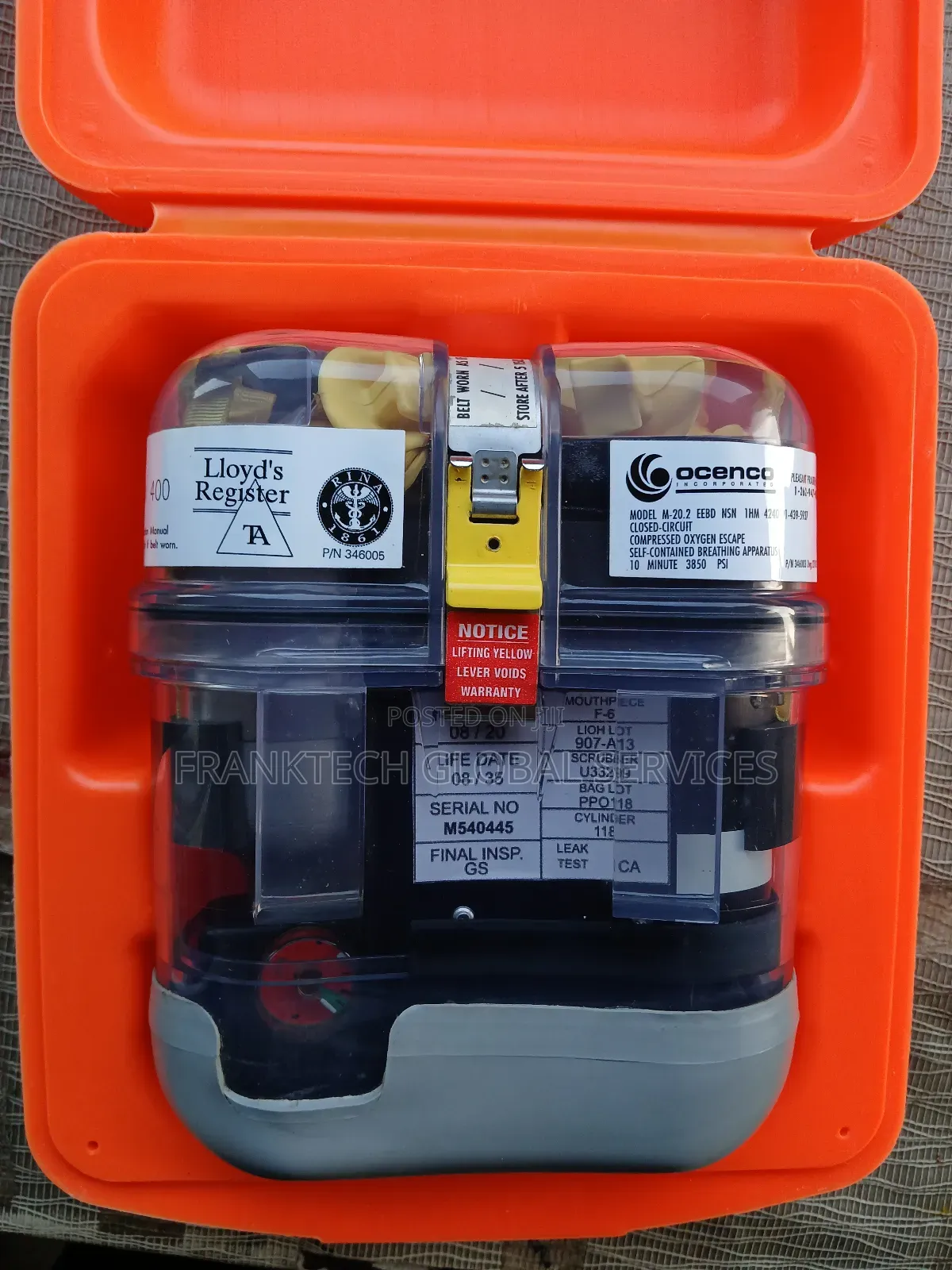 Emergency Escape Breathing Device