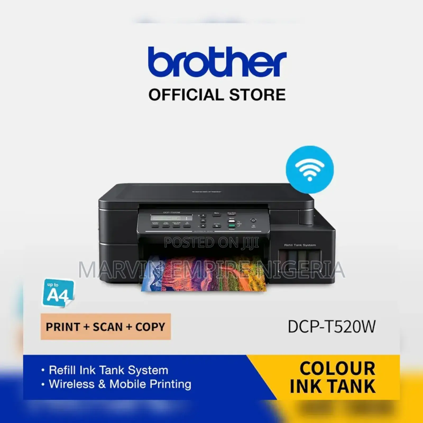 Brother Dcp-t520w Ink Benefit Multi-function Colour Ink Tank Printer