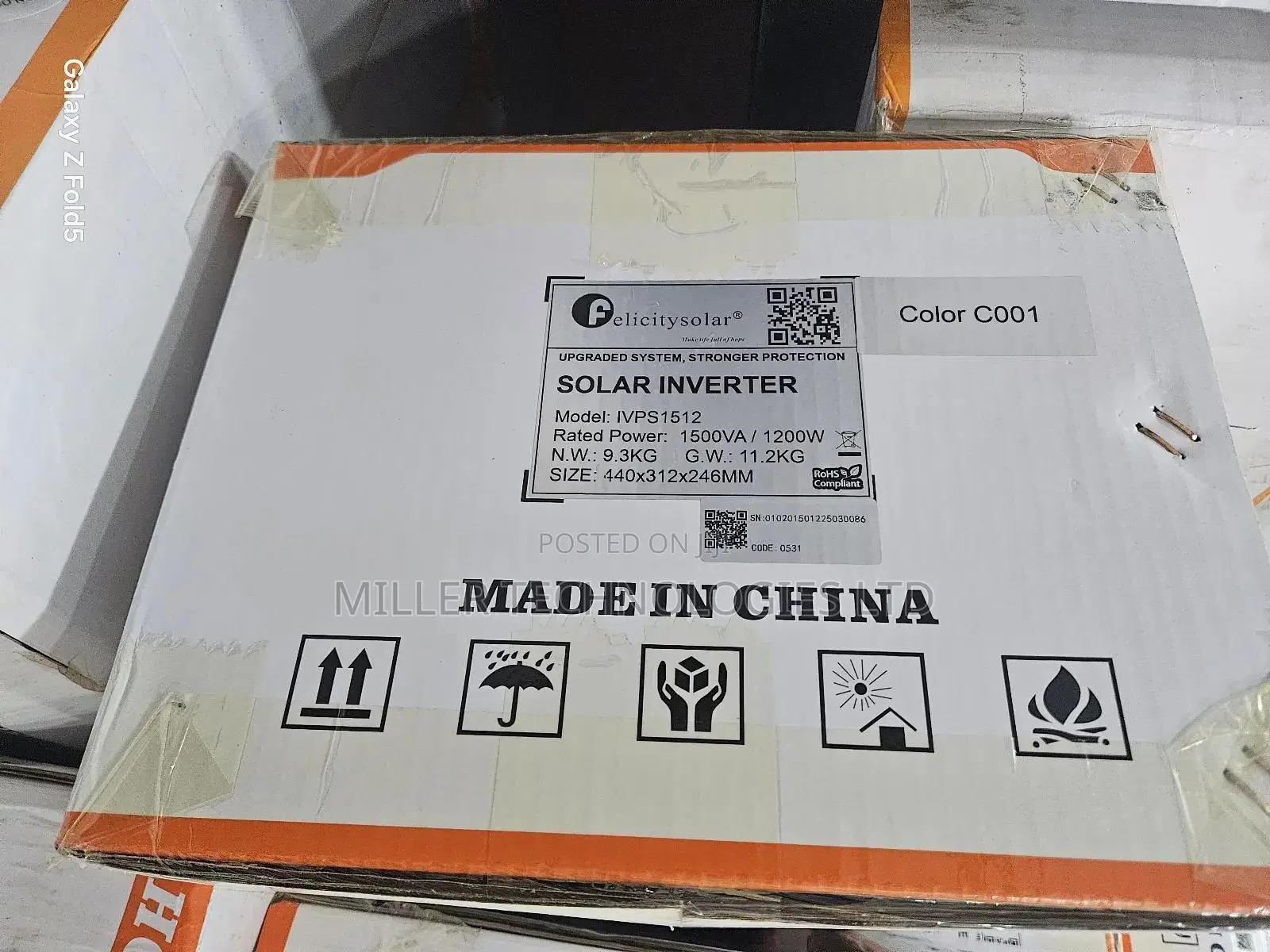 Felicity 1.5kva 12v Solar Inverter