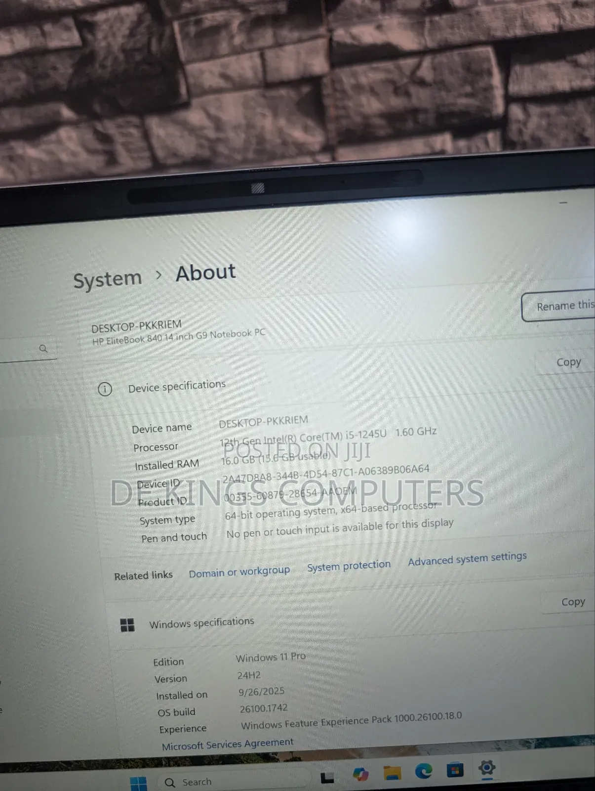 Laptop HP EliteBook 840 G9 16GB Intel Core i5 SSD 256GB