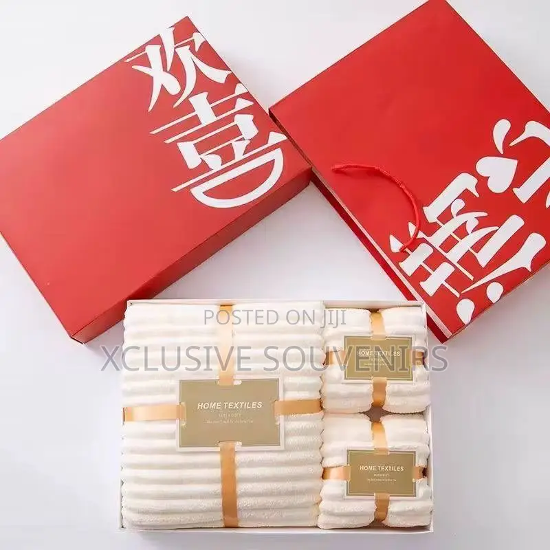 New Design 3in1 Towel With Gift Box And Carrier Bag