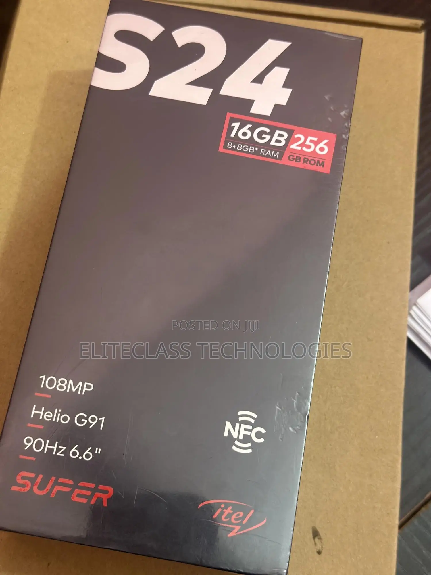 New Itel S24 256 GB Black