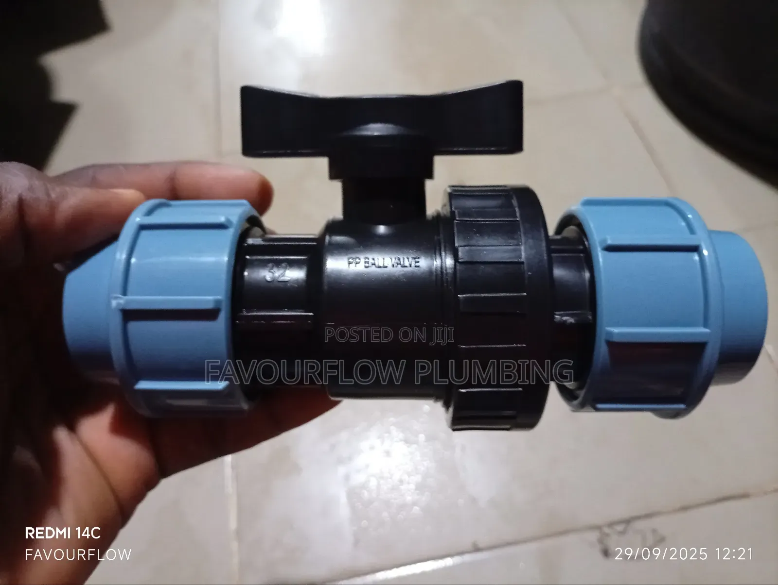 32mm Hdpe Compression /Mechanical Valve
