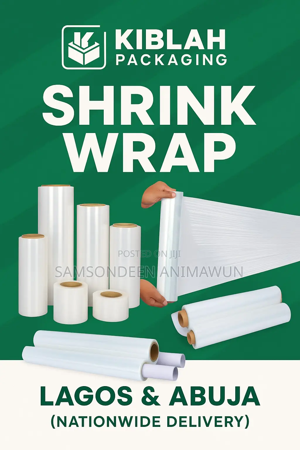 Bulk Shrink Wrap Rolls for Manufacturers Retailers in Lagos
