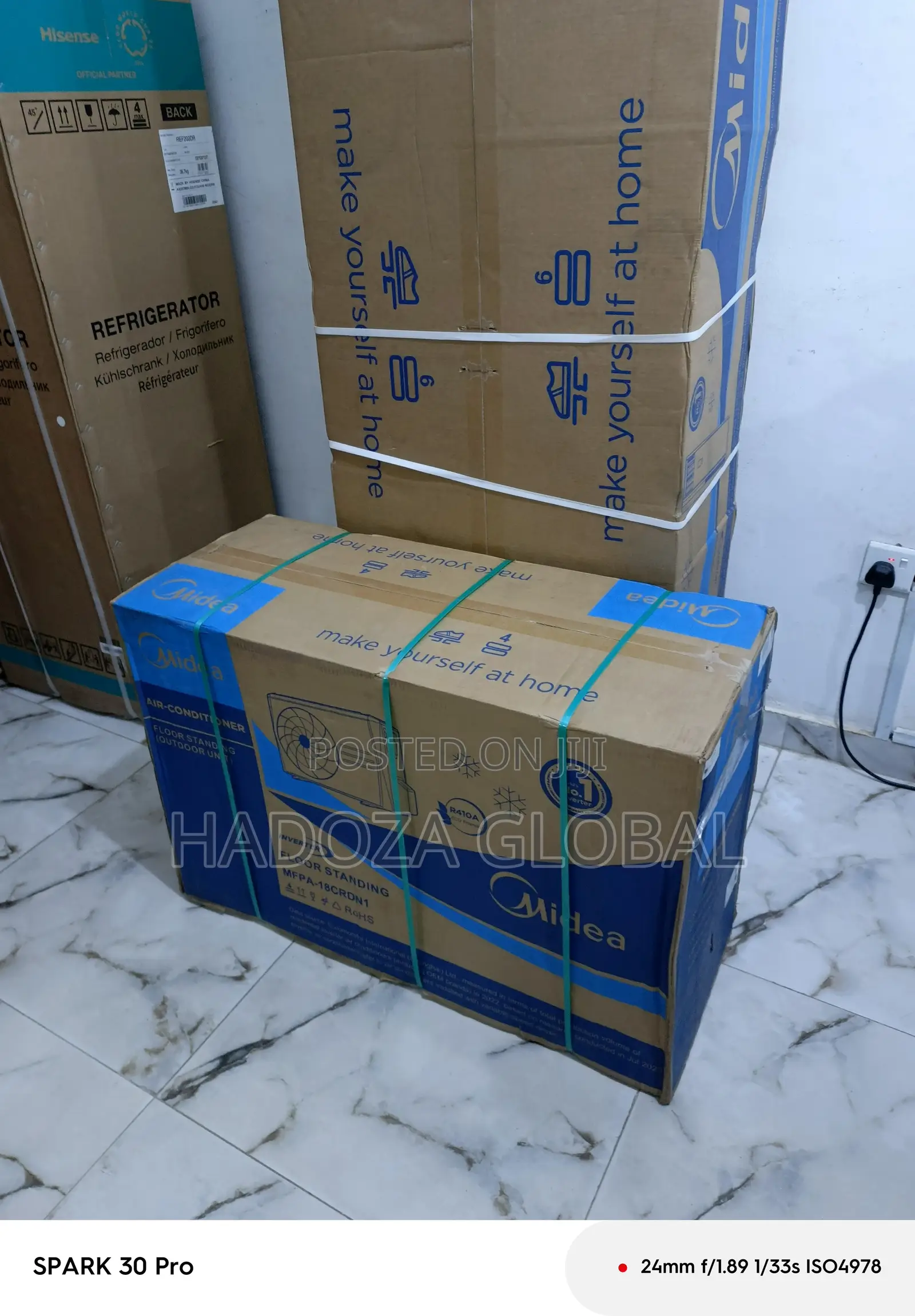 Midea 2hp Floor Ac – Lcd Remote Control Included