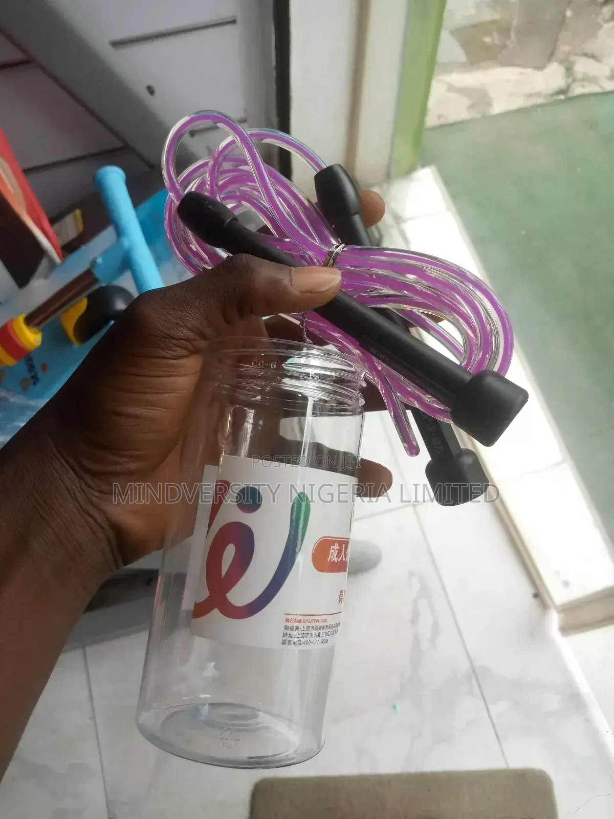 Lightweight Skipping Rope in a Cup