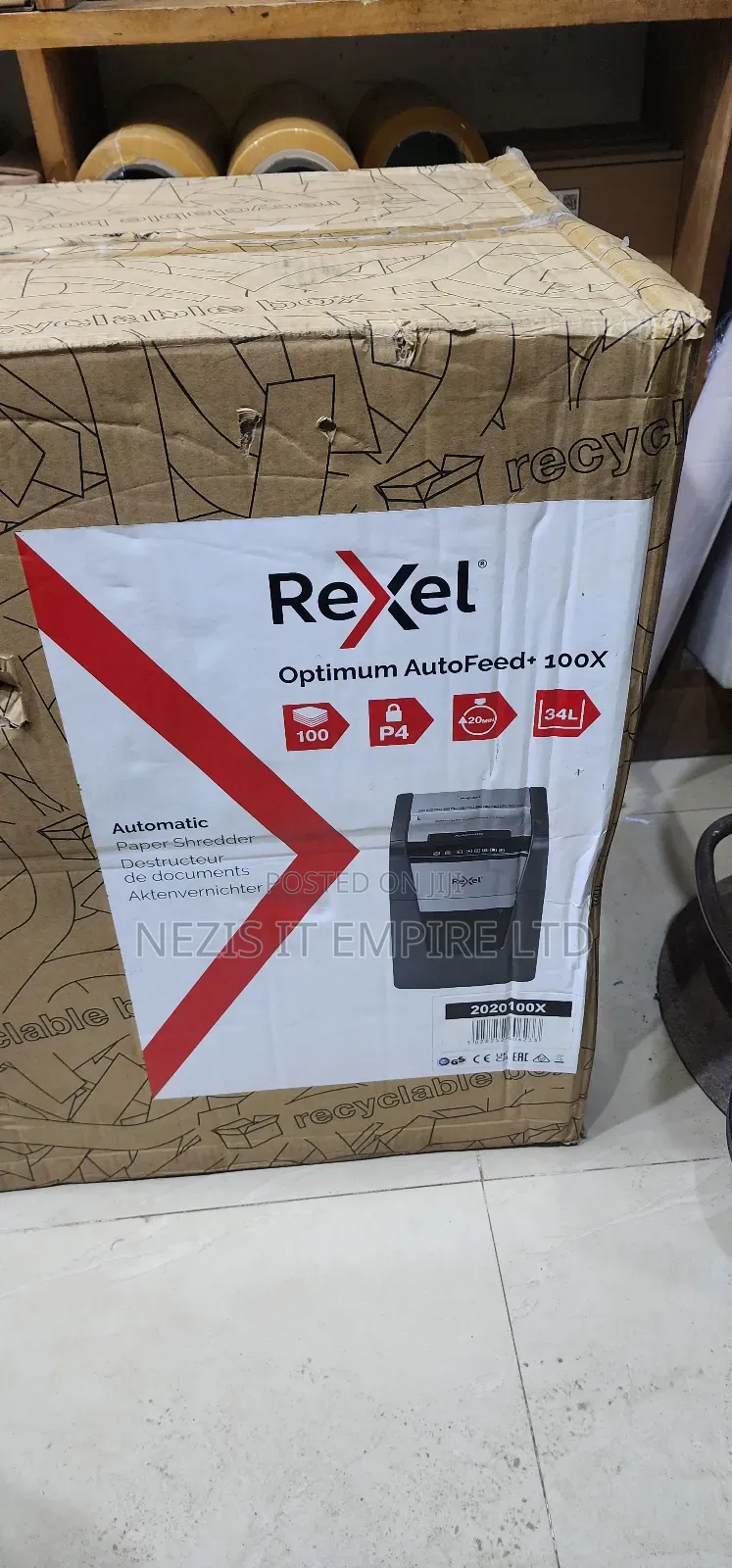 Rexel Optimum Autofeed 100x