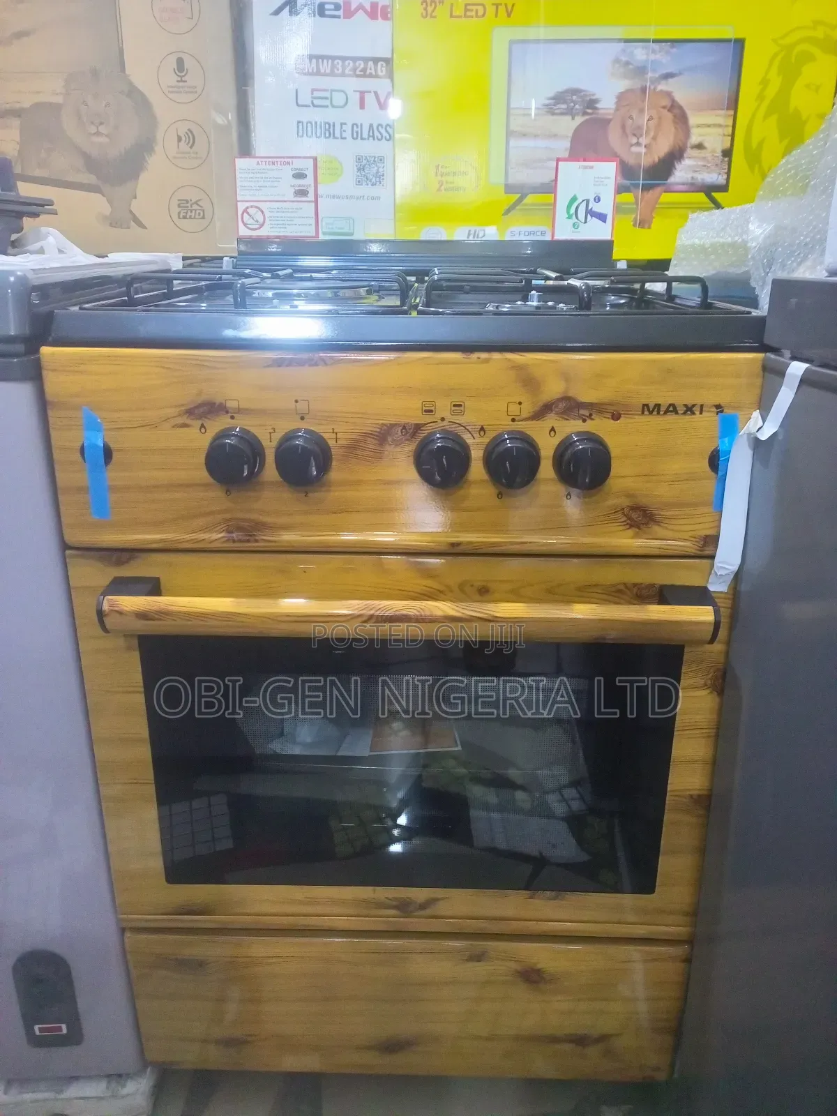 Maxi 60x60 (3+1) Wood Gas Cooker Set