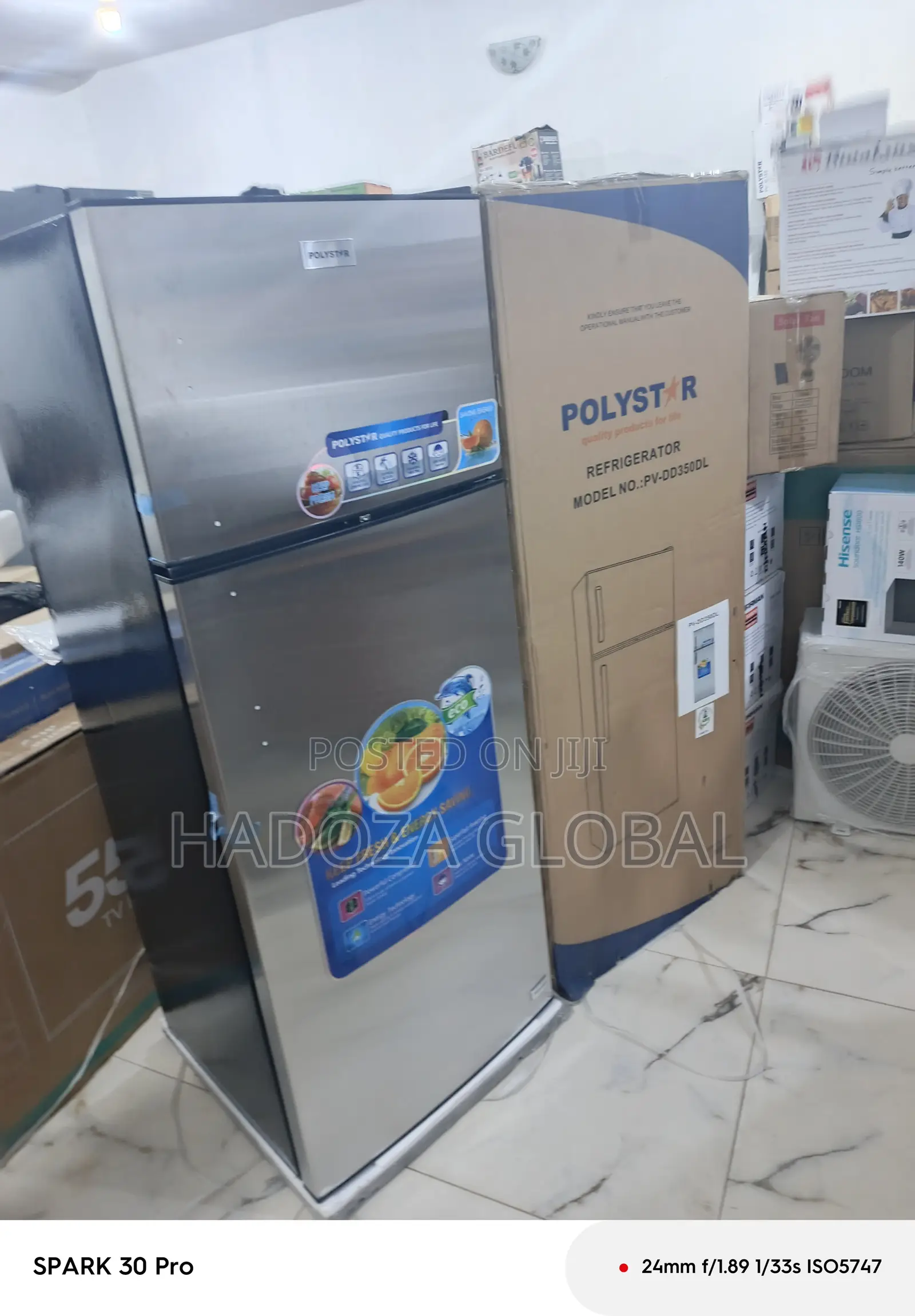 High-efficiency Polystar Inverter Refrigerator (Double Door)