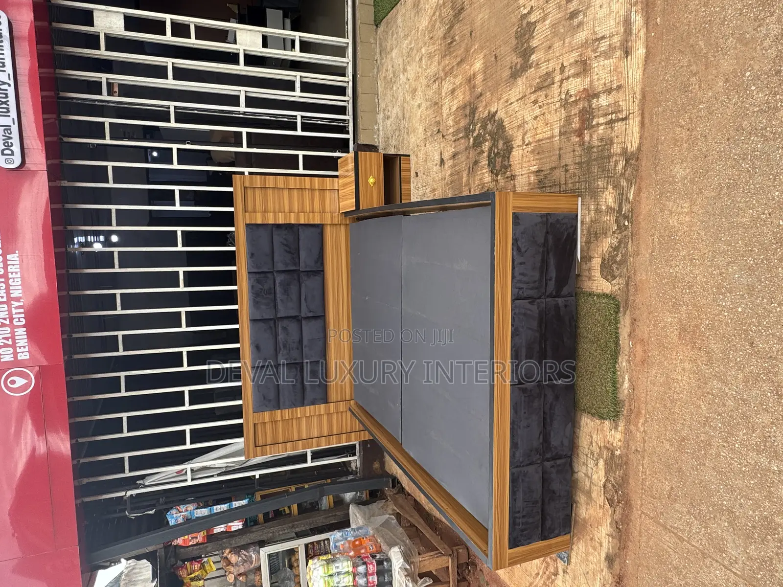 6 by 4 Black and Brown Bed Frame