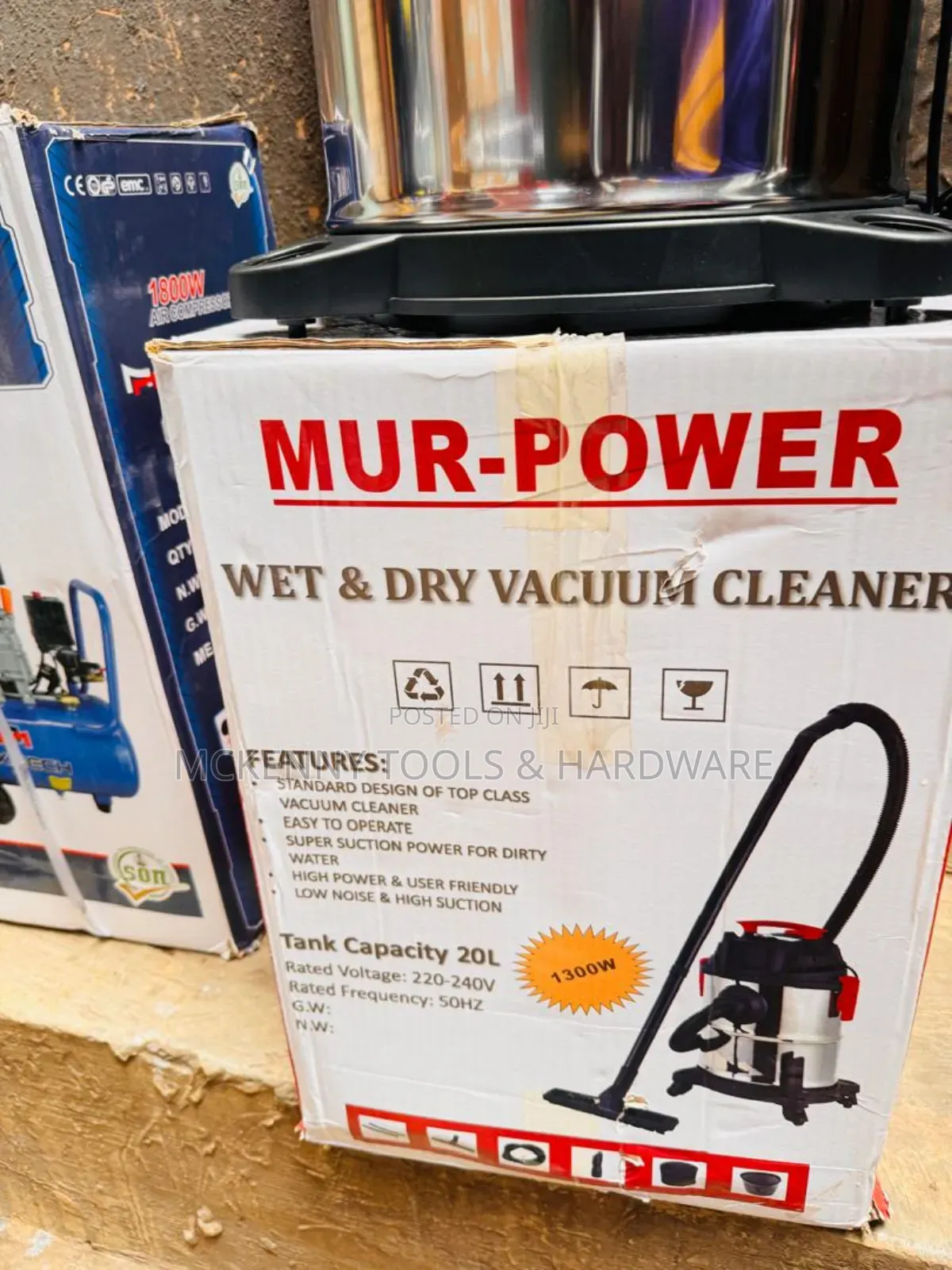 Mur-Power Wet Dry Vacuum Cleaner. 20l