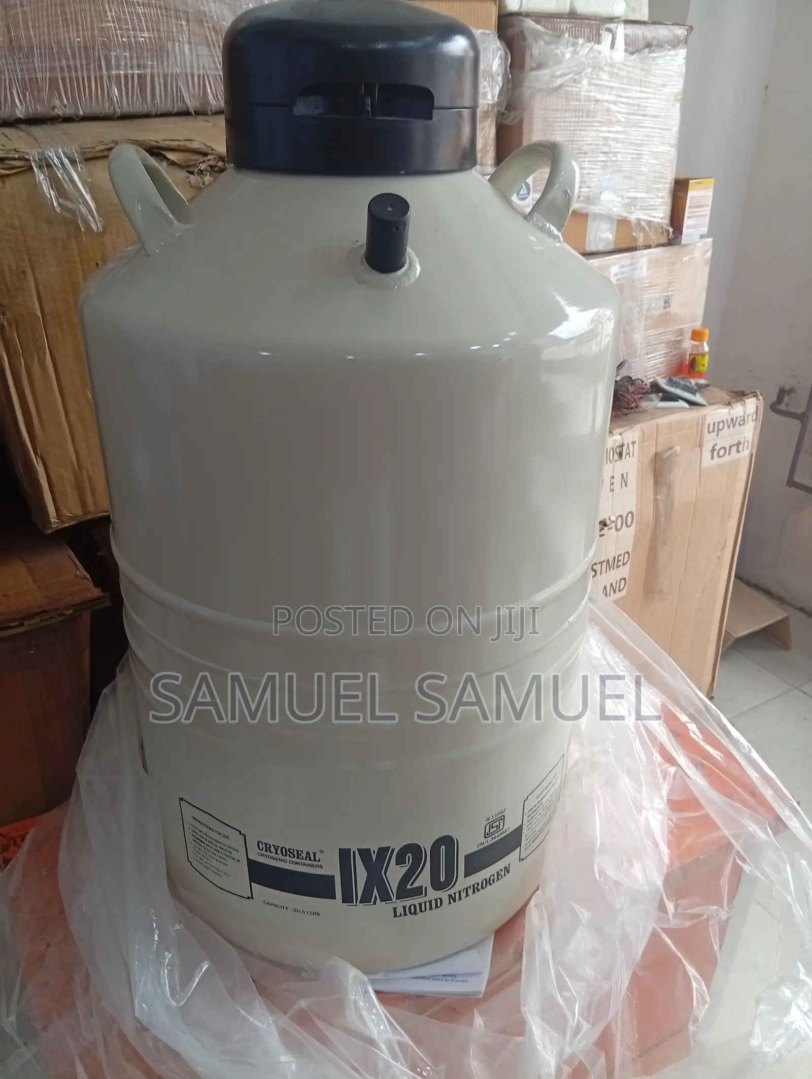 Liquid Nitrogen Tank 20litres +6 Canisters