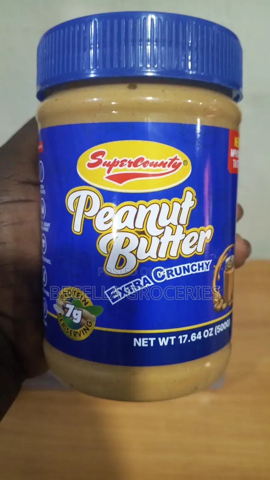 Super County Peanut Butter Extra Crunchy 500g ×12