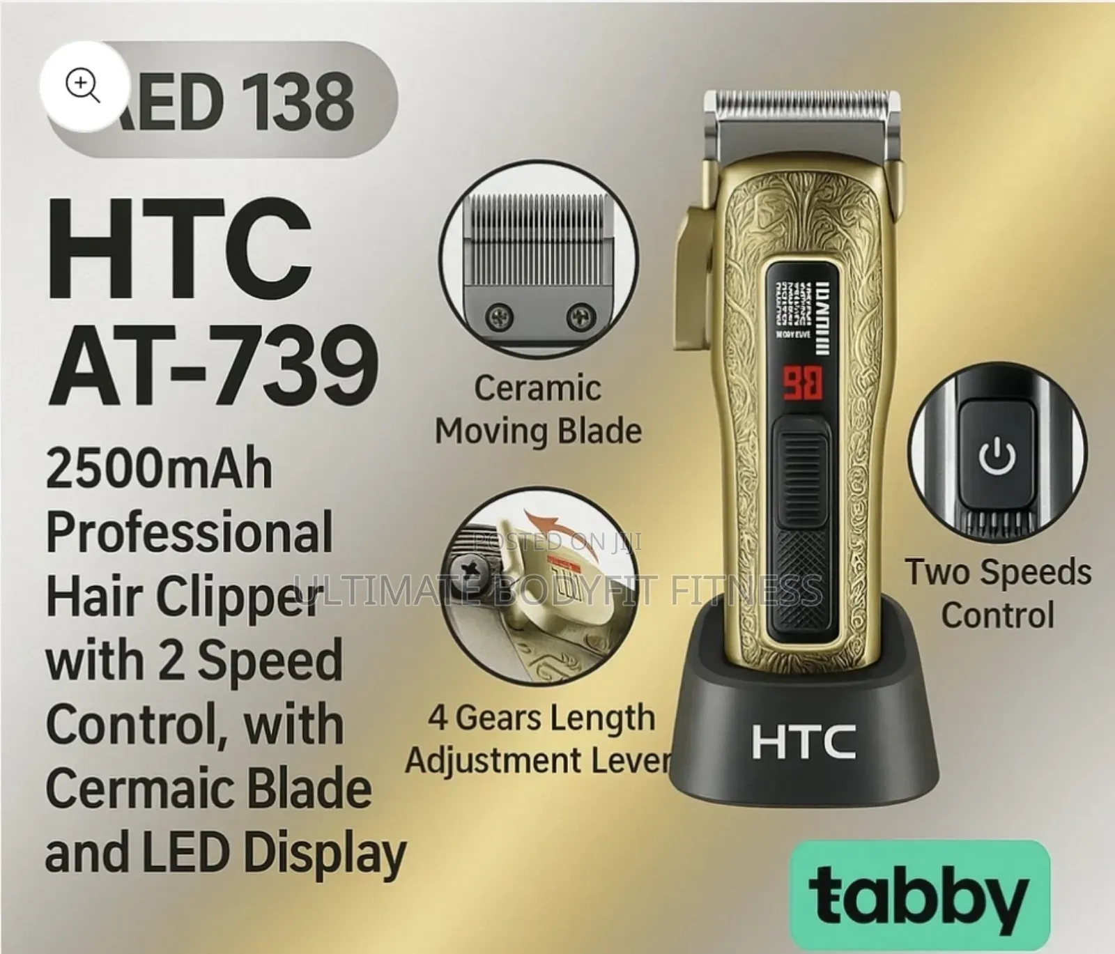 Brand New HTC at-739 Professional Hair Clipper