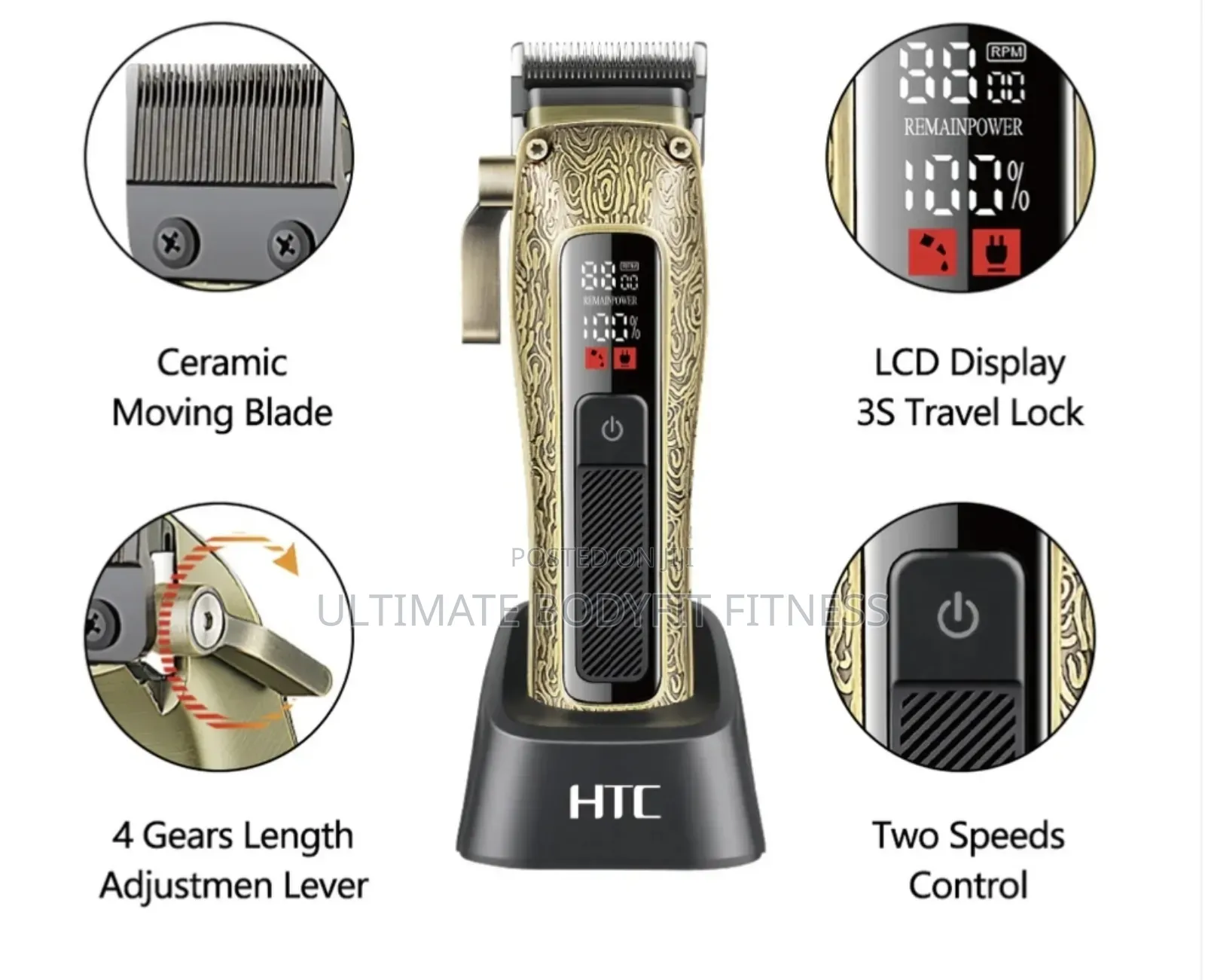 Brand New HTC at-739 Professional Hair Clipper