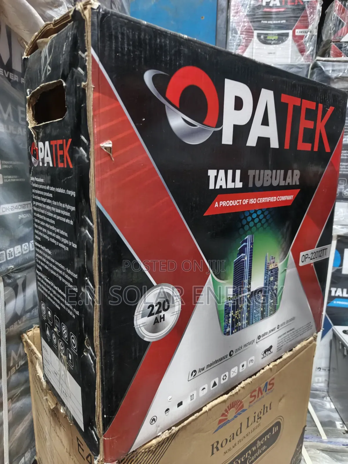 220ahs Solar Tall Tubular Battery