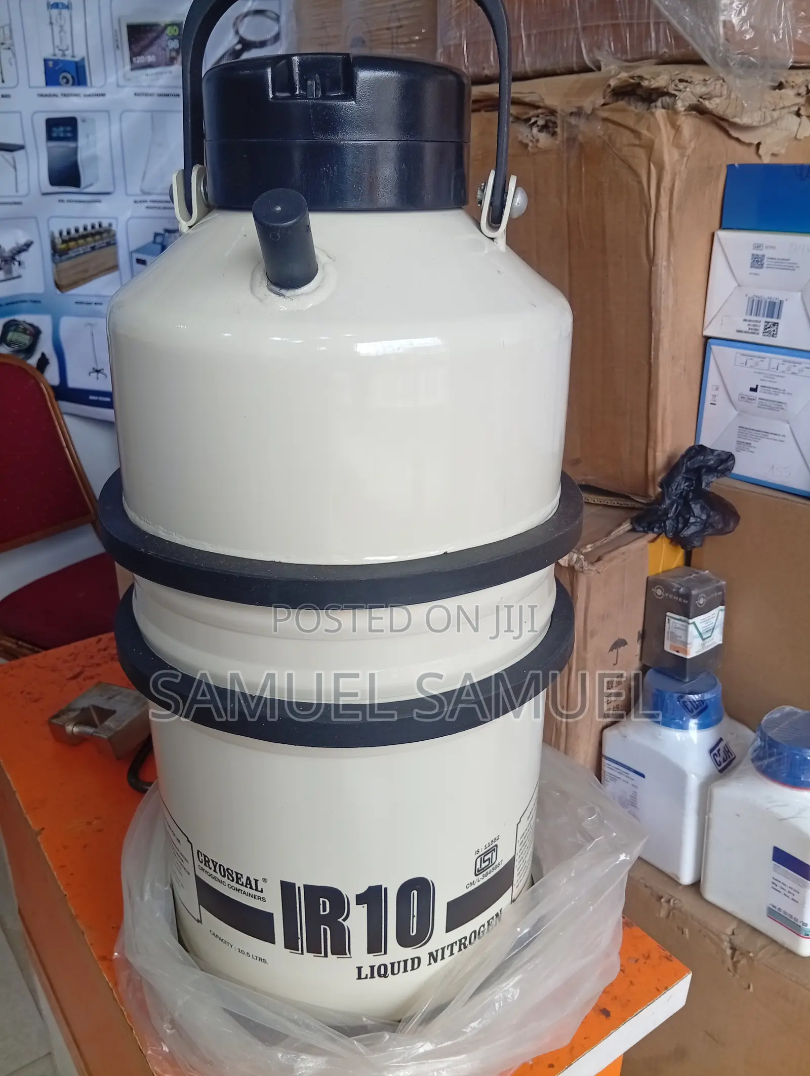 Liquid Nitrogen Tank 10litres+6 Canisters