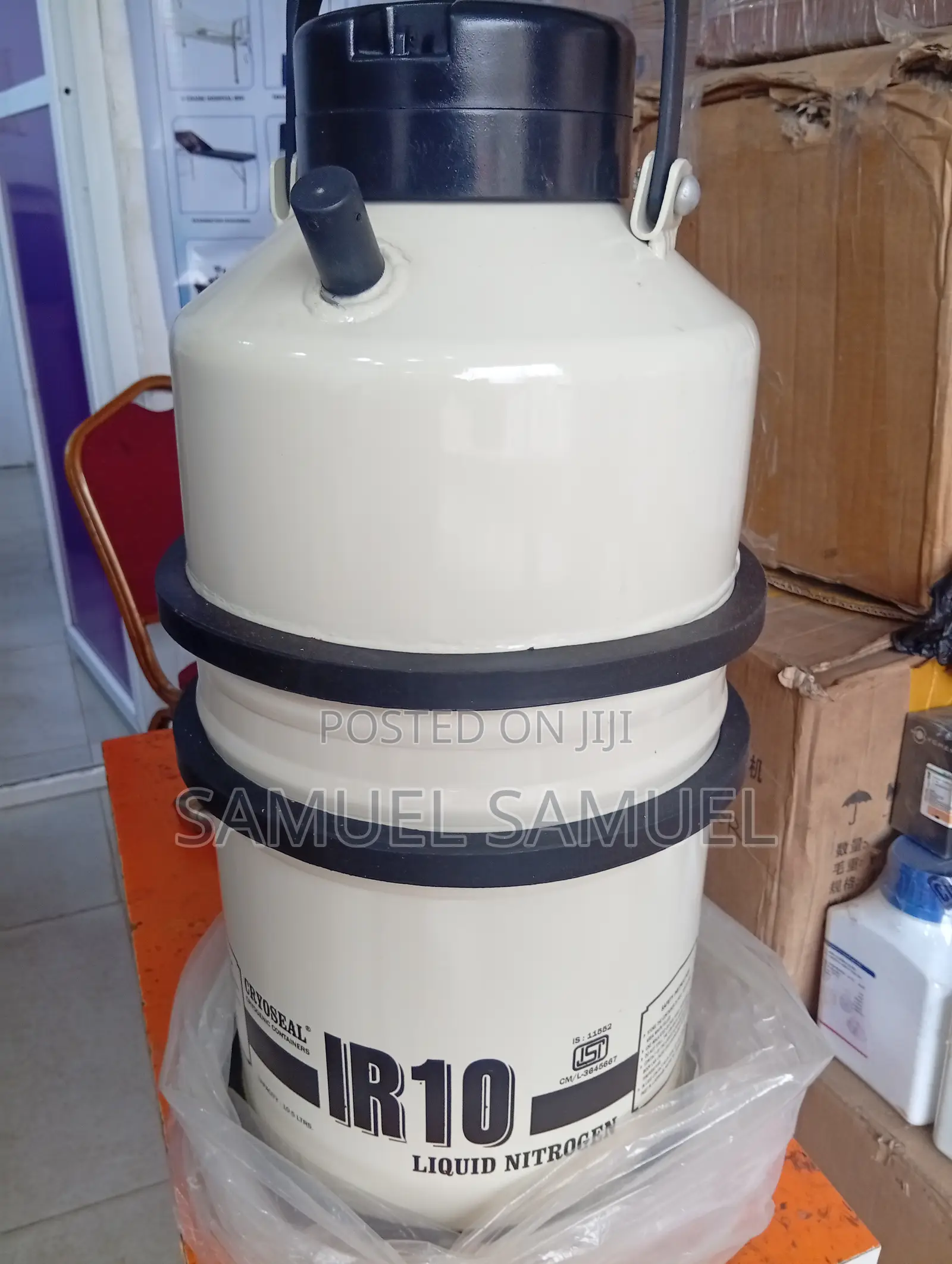 Liquid Nitrogen Tank 10litres+6 Canisters