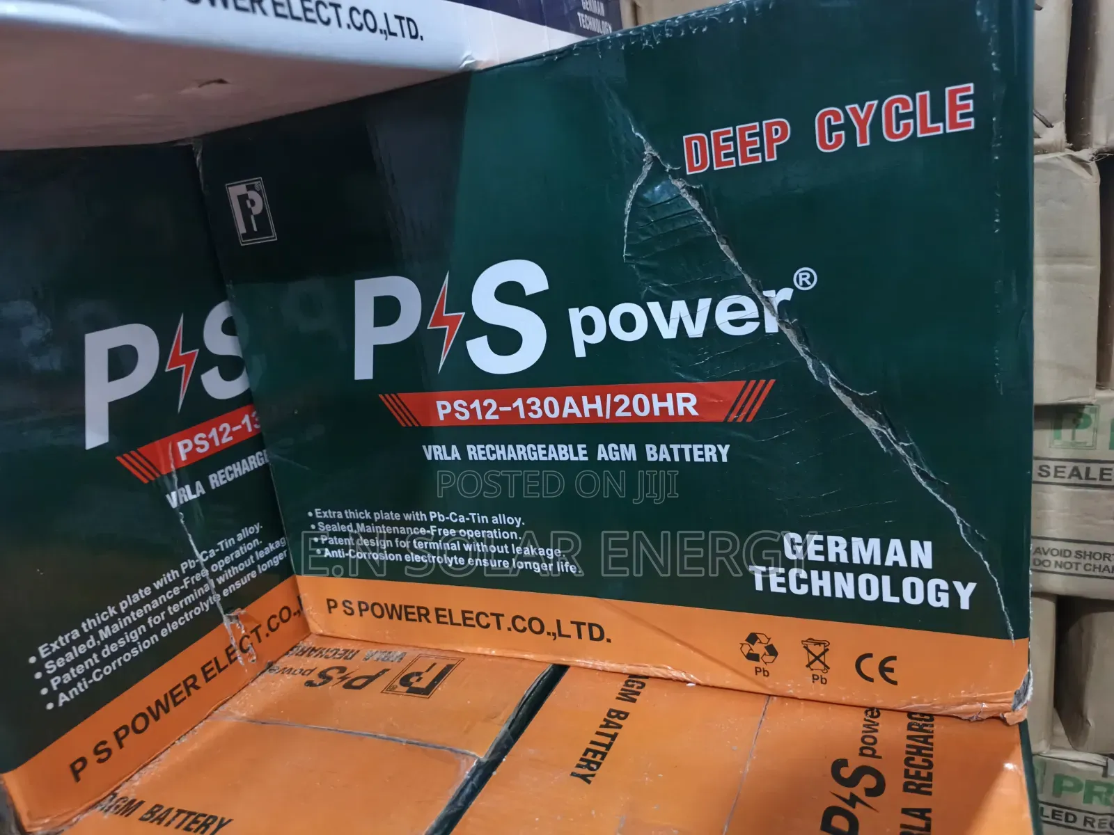 130ahs Dry Cell Solar Battery Available Now