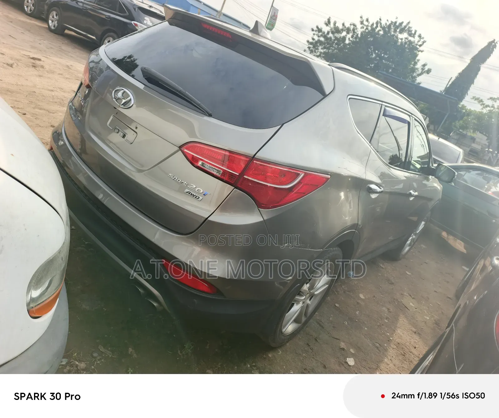 Hyundai Santa Fe GLS 4dr SUV (3.3L 6cyl 6A) 2015 Gray