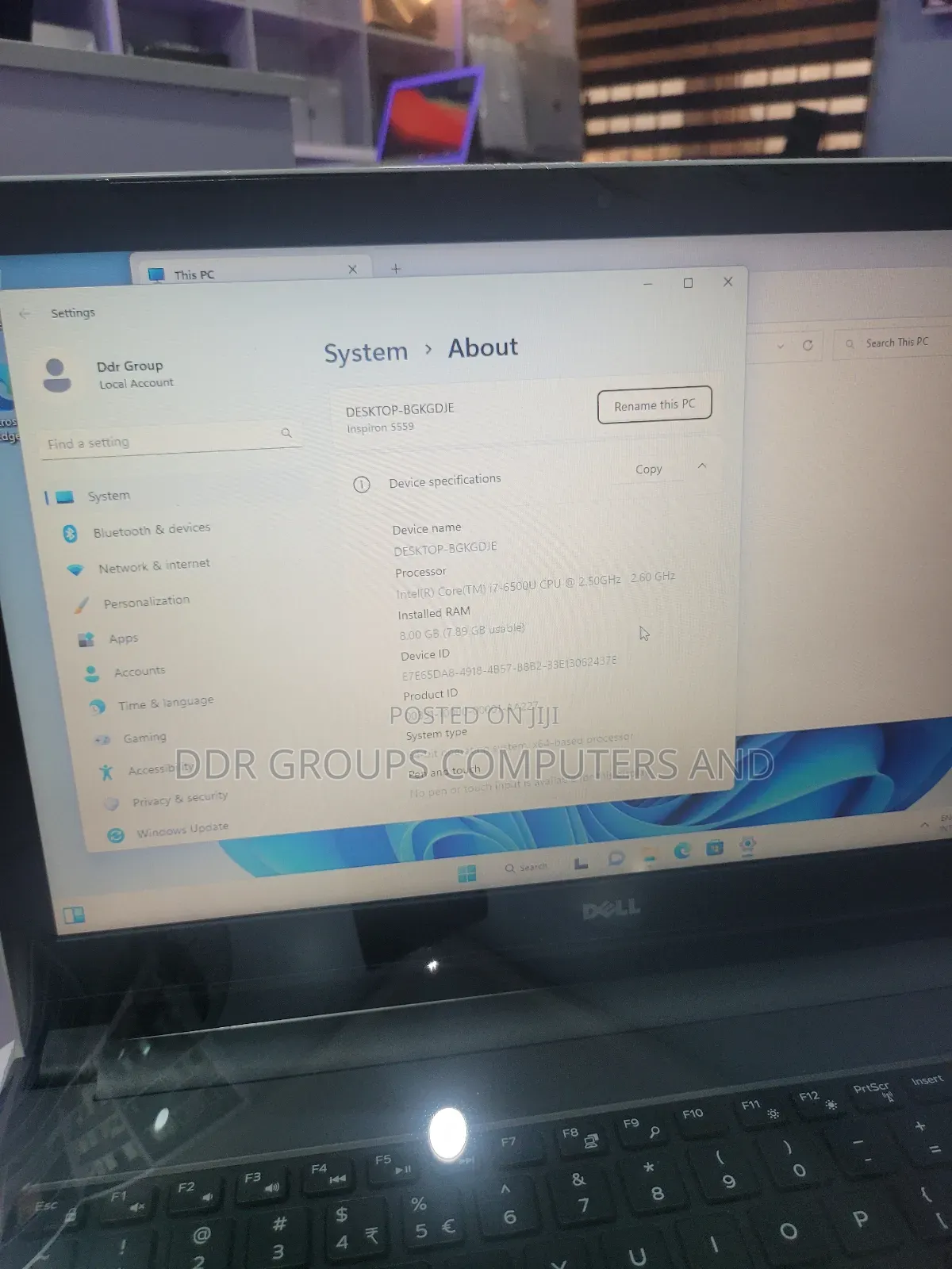 Laptop Dell Inspiron 5559 8GB Intel Core I7 HDD+SSD 1T