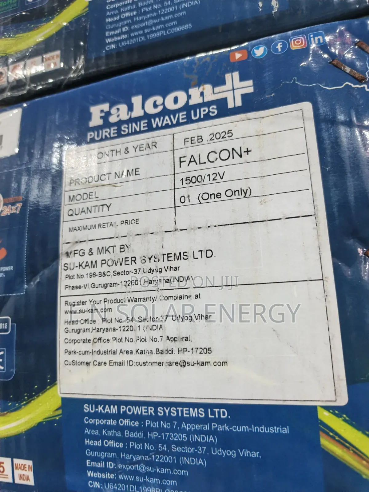 1.5kva /12v Indian Su Kam Inverter Available