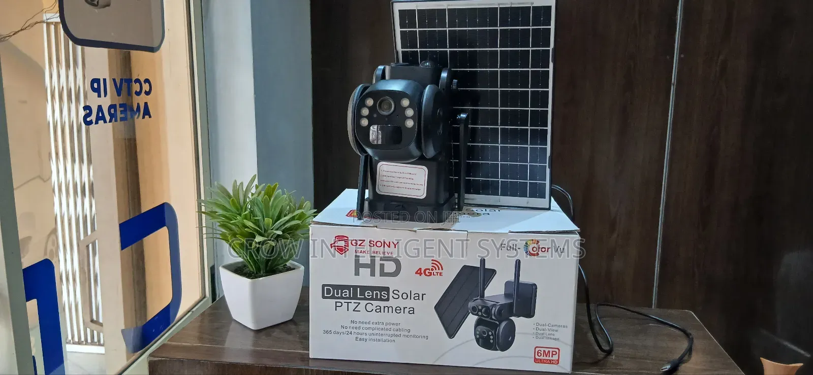 Duel Lens Solar PTZ Camera 6mp