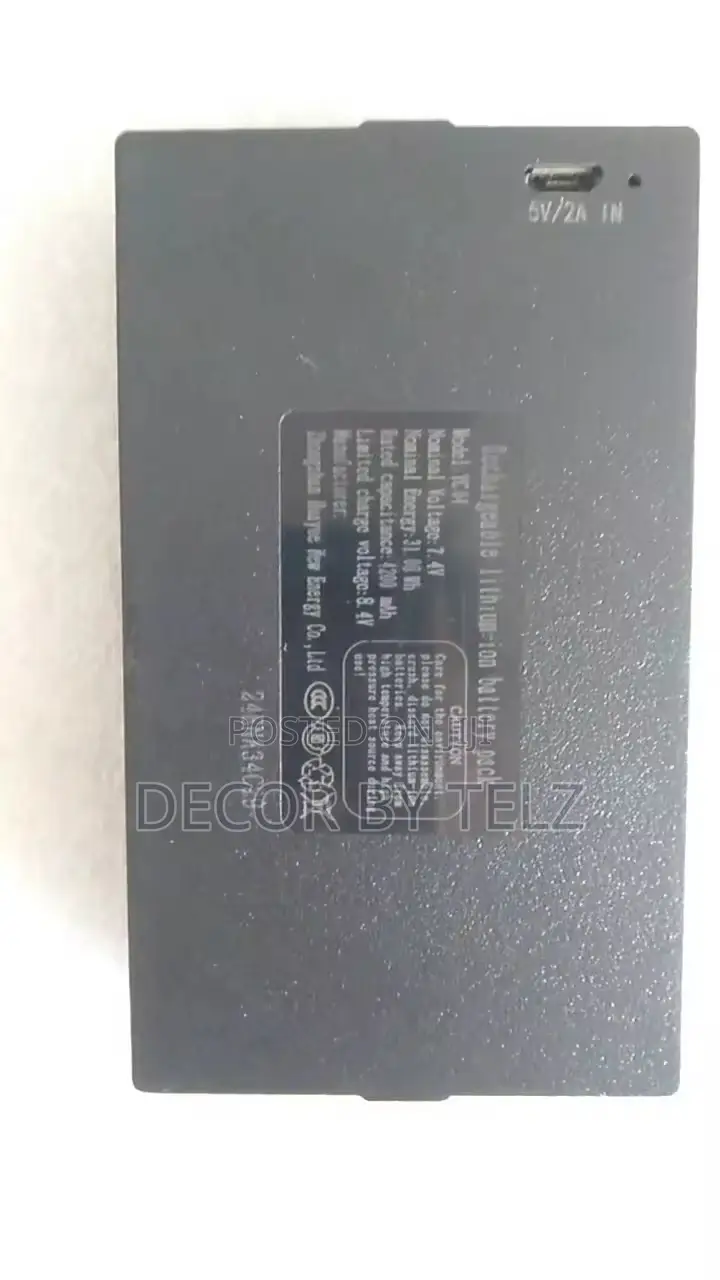 Smart Door Lock Rechargeable Lithium Battery