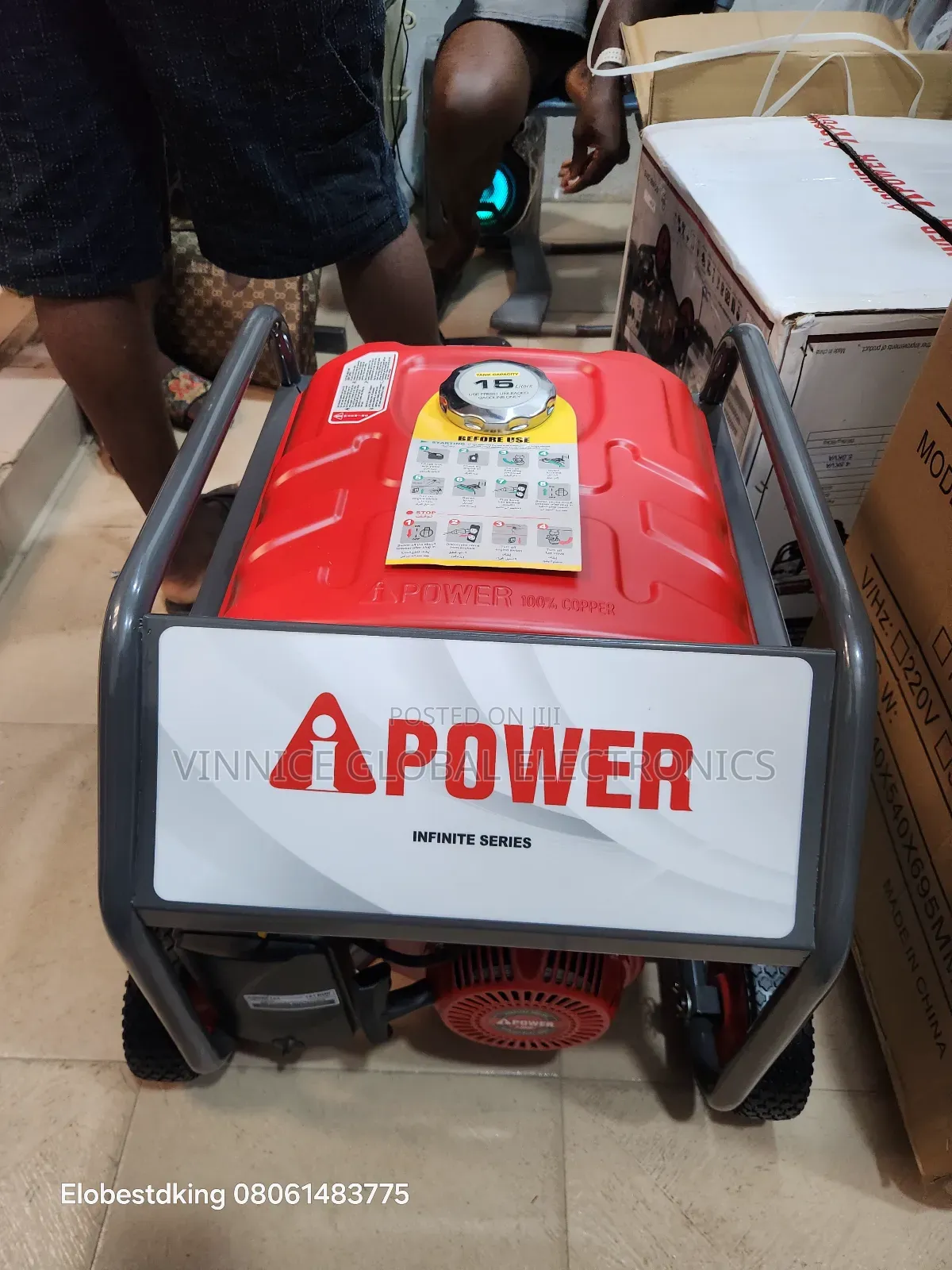 5.0kva Ipower Generator With Key Start 100% Copper Coil