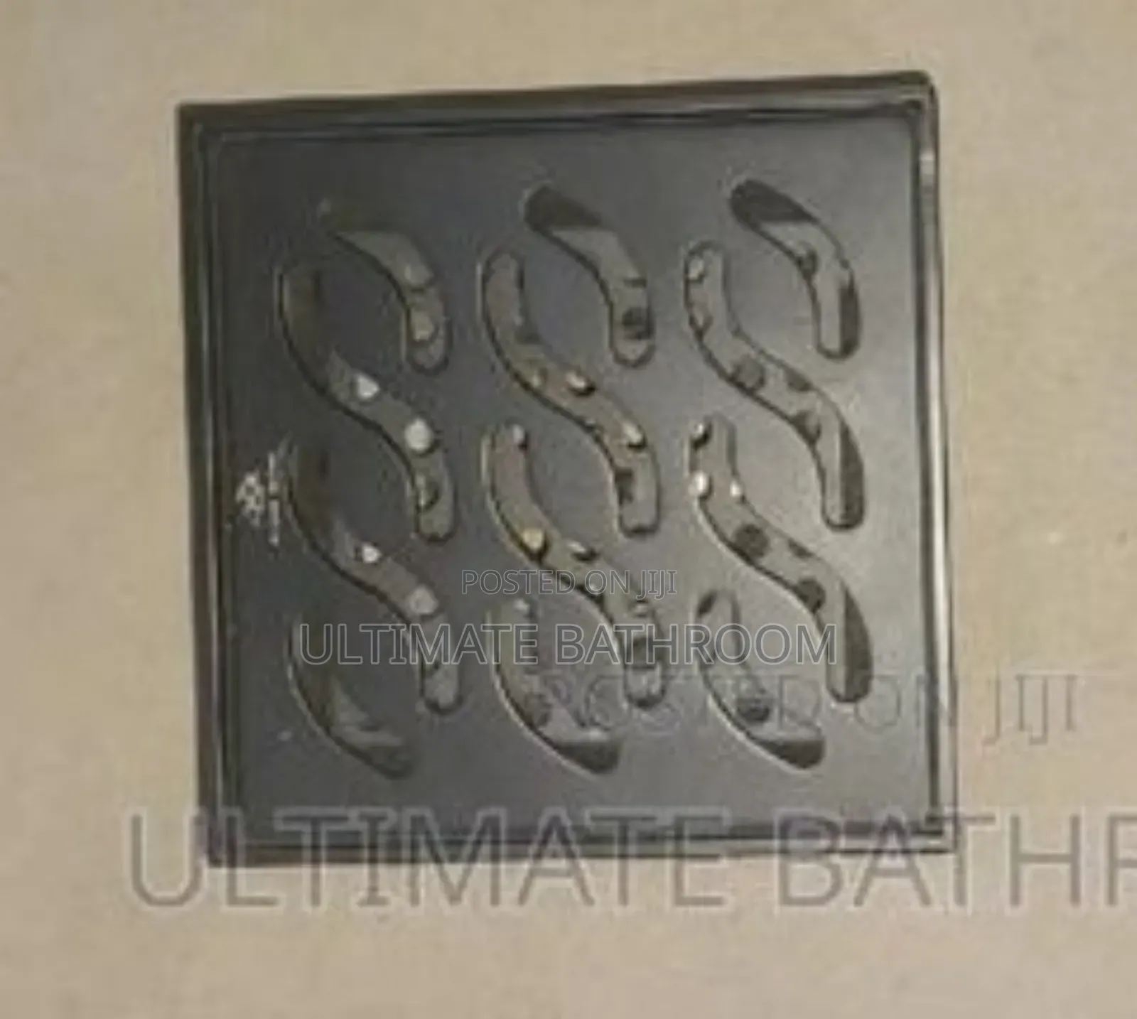 2"(10×10cm)Black Bathroom Shower Drain