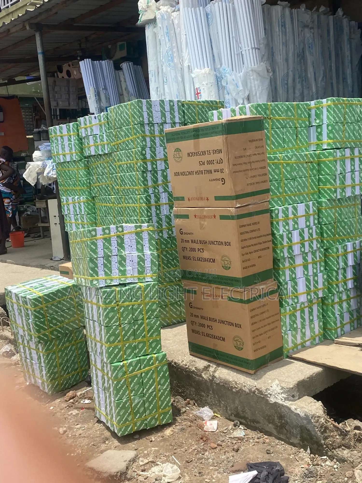 Pipe Material And 3*3 Boxes