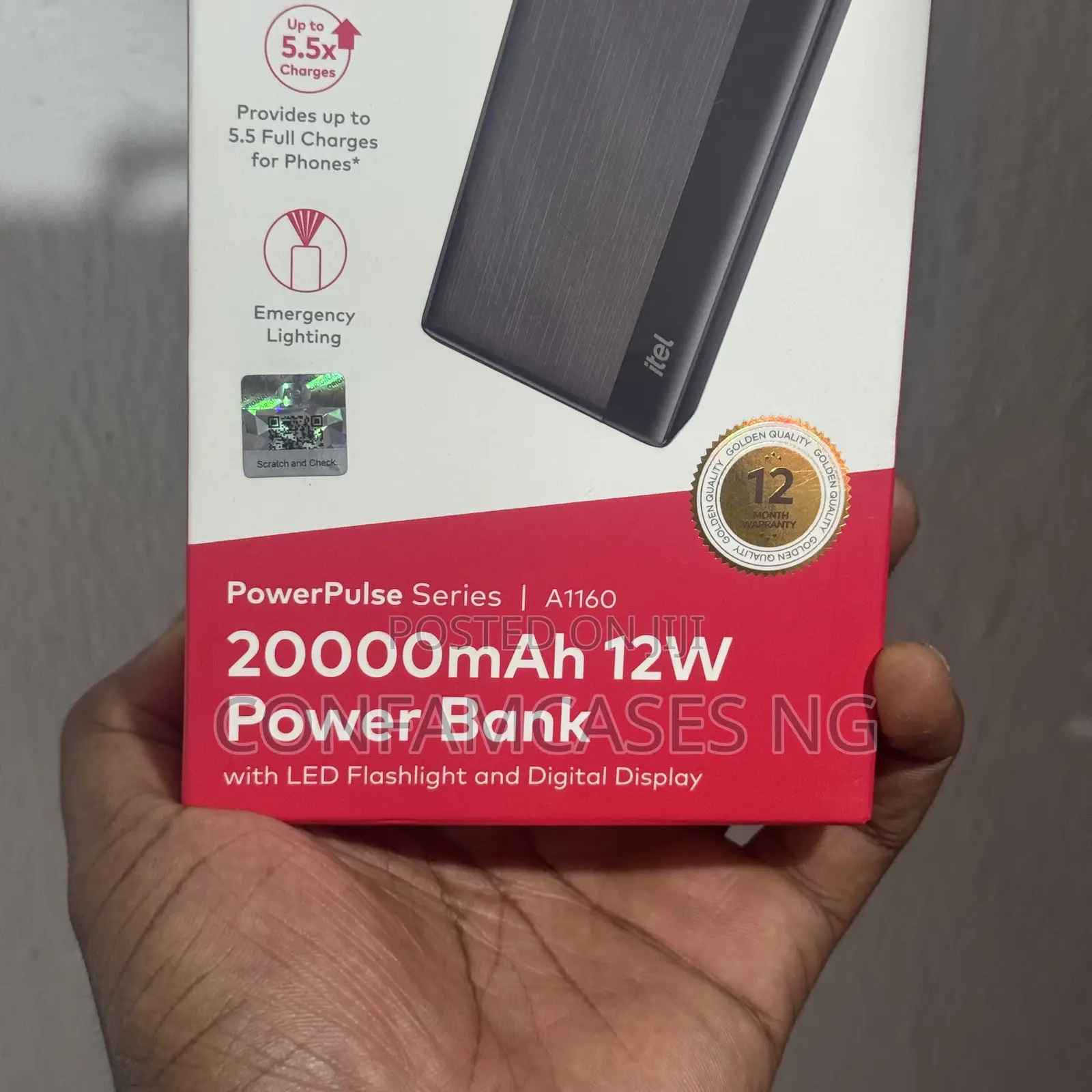 Itel Powerpulse 20000mah Fast Charging Powerbank Power Bank