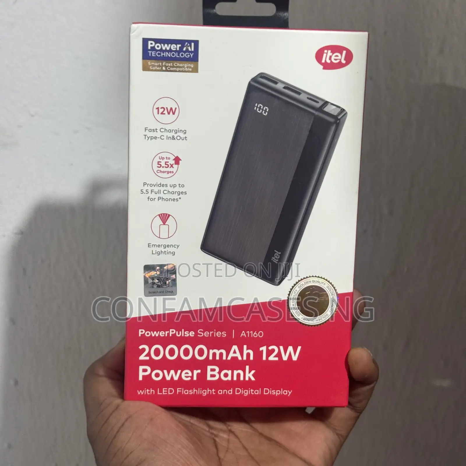 Itel Powerpulse 20000mah Fast Charging Powerbank Power Bank