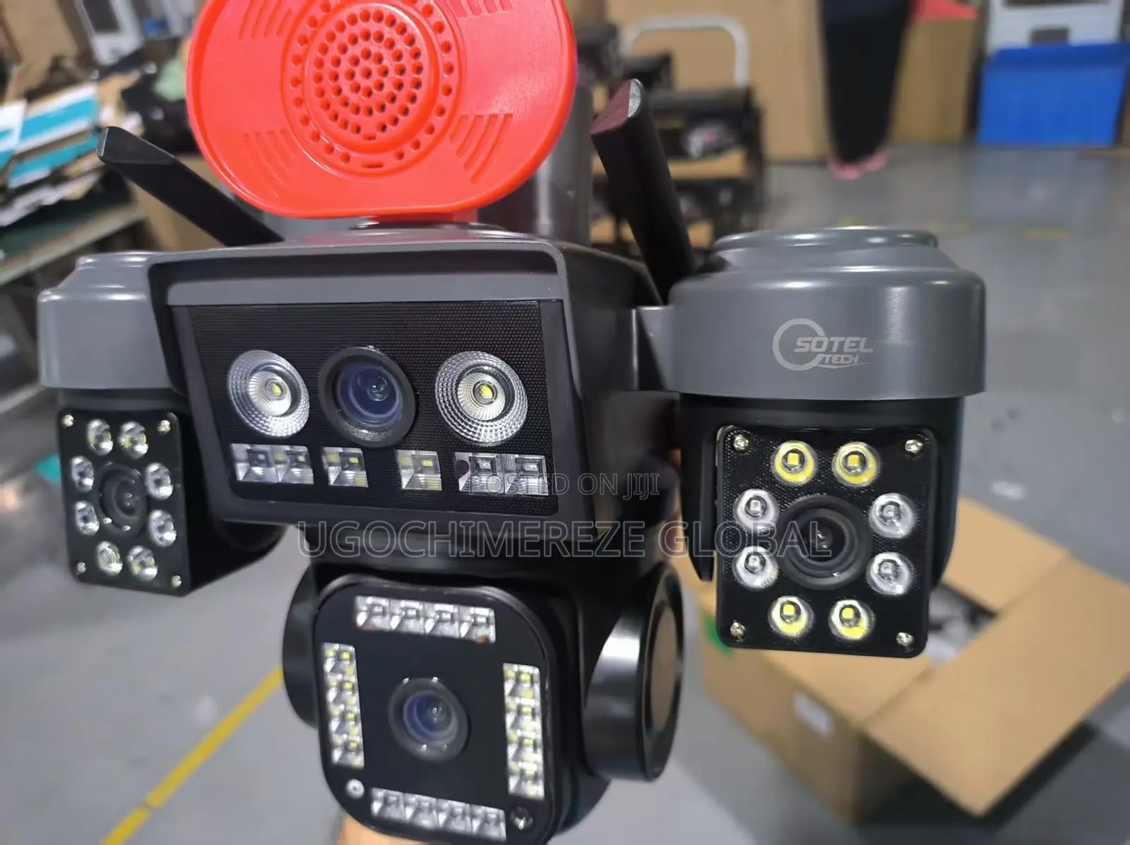 4-Lens Solar 4g PTZ CCTV Camera – Double Panel, Esim, Night Vision