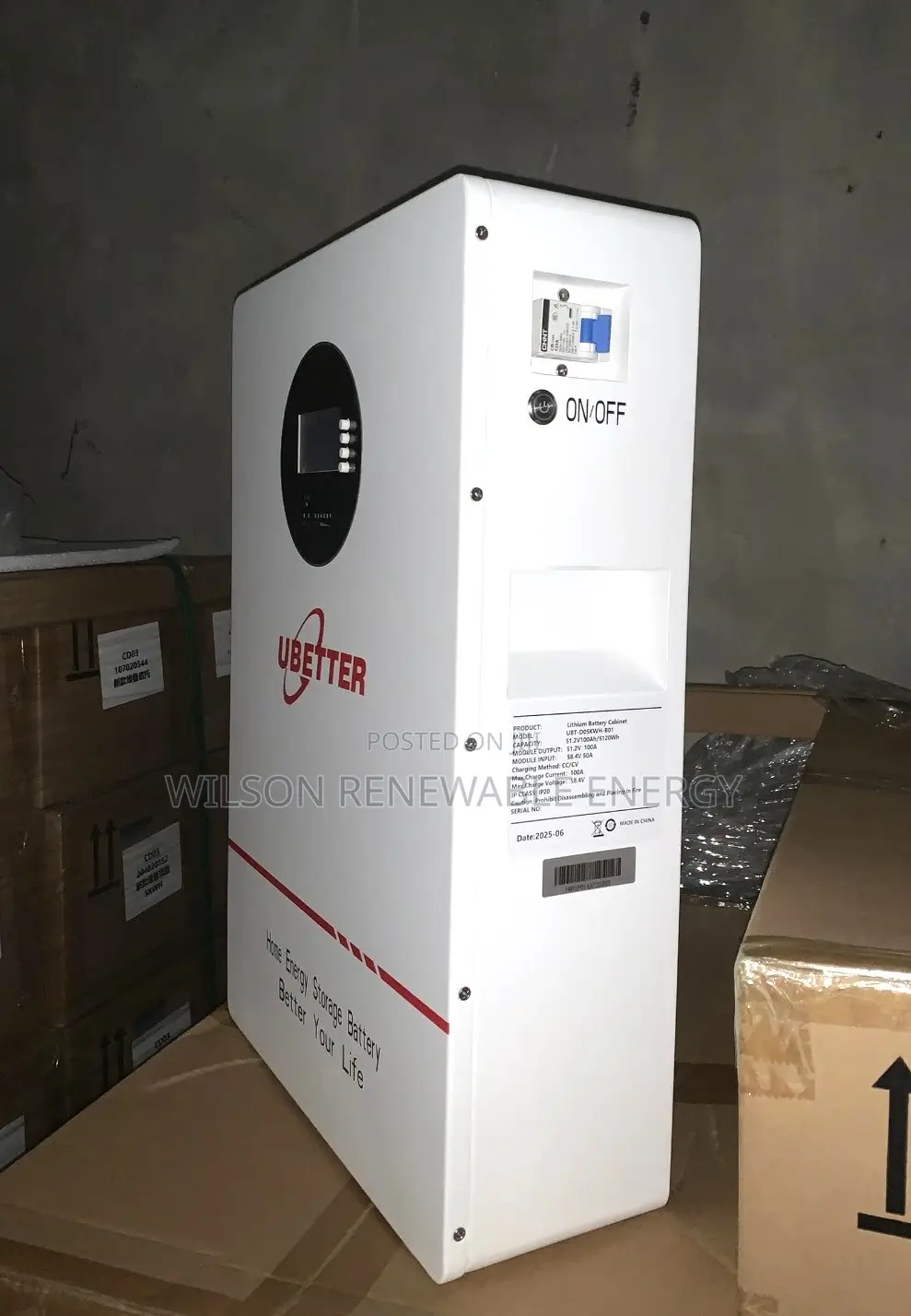 5kwh 51.2v Ubetter Lithium Battery