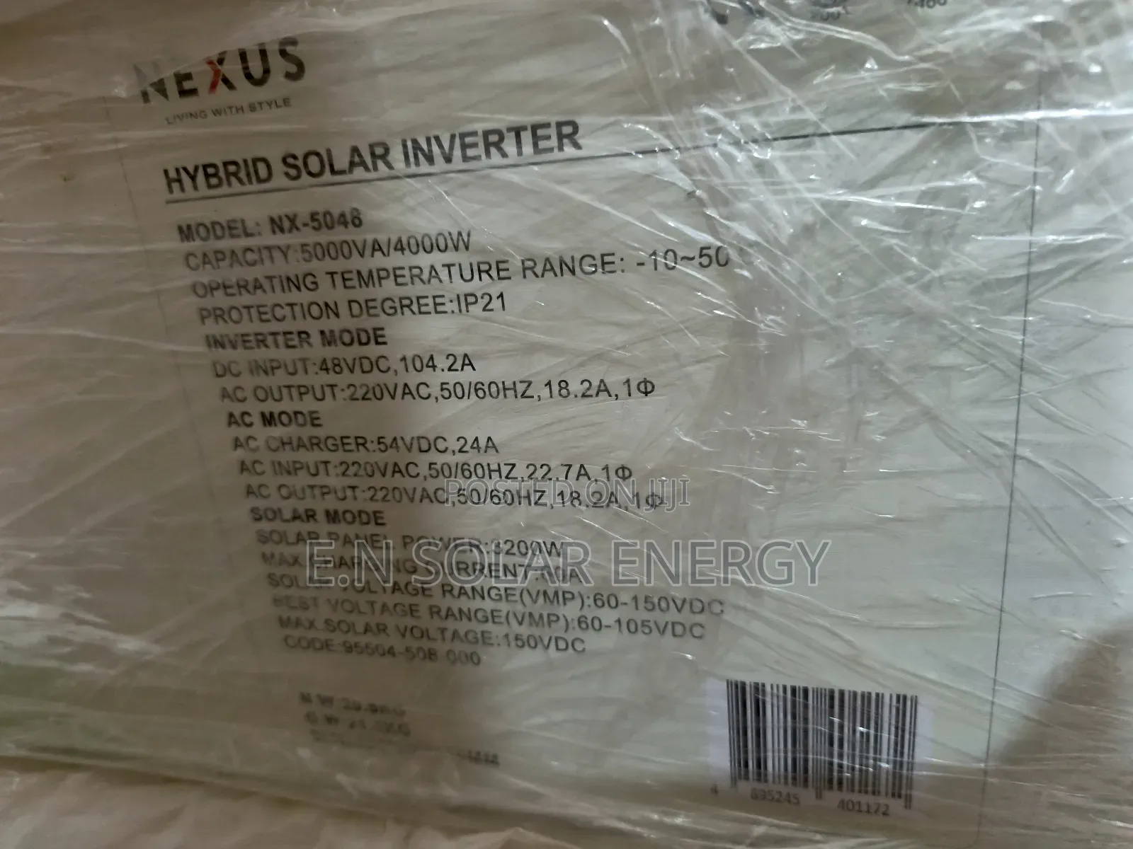 5kva/48v Solar Nexus Hybrid Inverter Available Now 