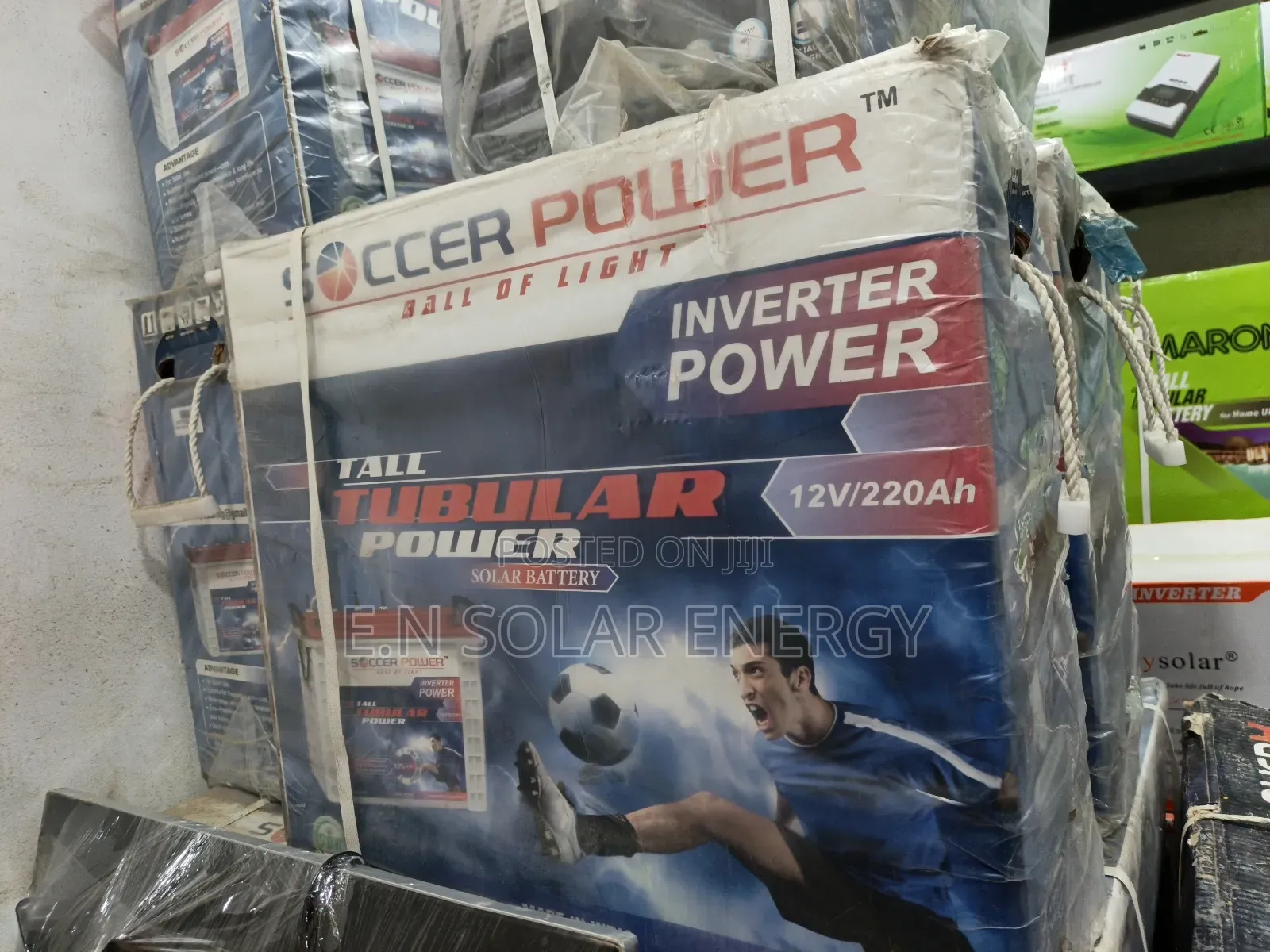 220ah Indian Soccer Power Tall Tubular Battery Available Now 