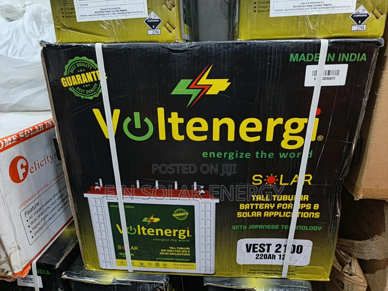 220ah Tall Tubular Battery Available Now