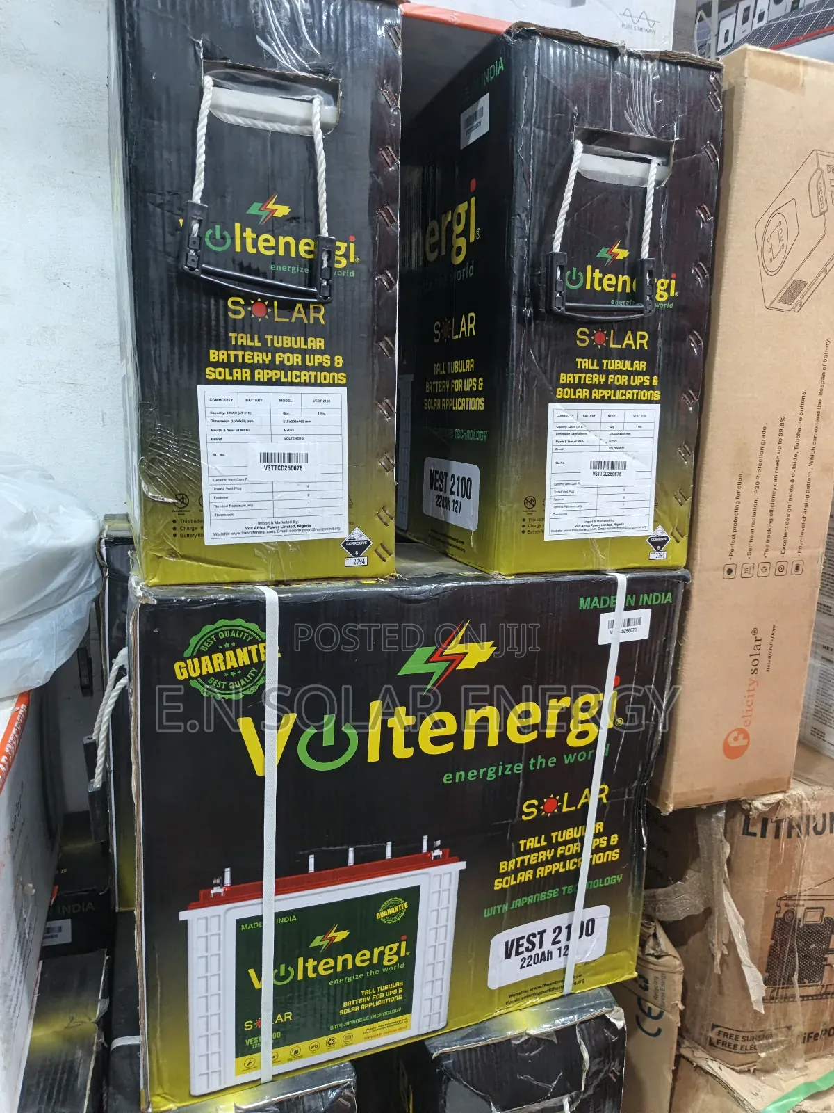 220ah Tall Tubular Battery Available Now